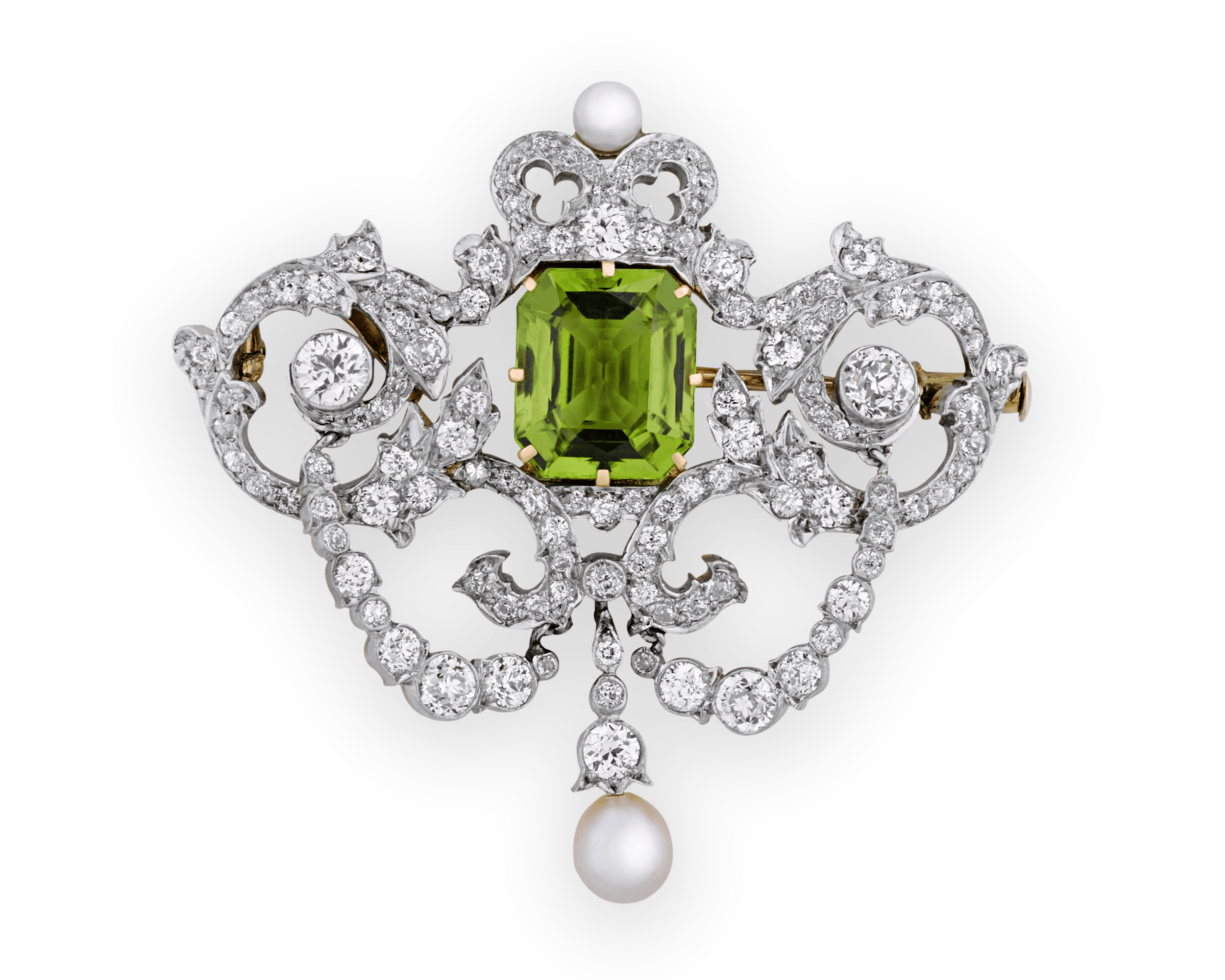 Tiffany & Co. Peridot Pendant Brooch