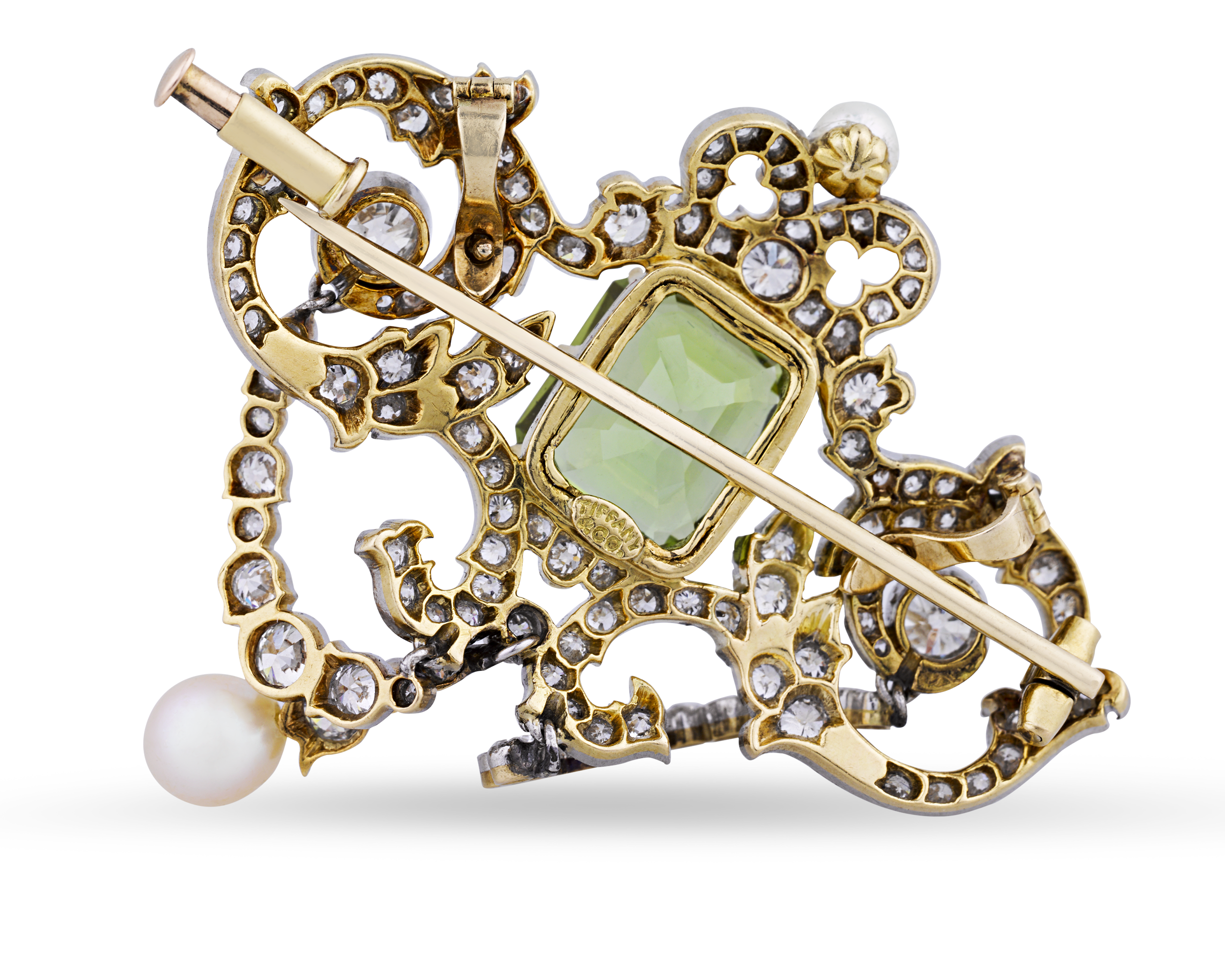 Tiffany & Co. Peridot Pendant Brooch