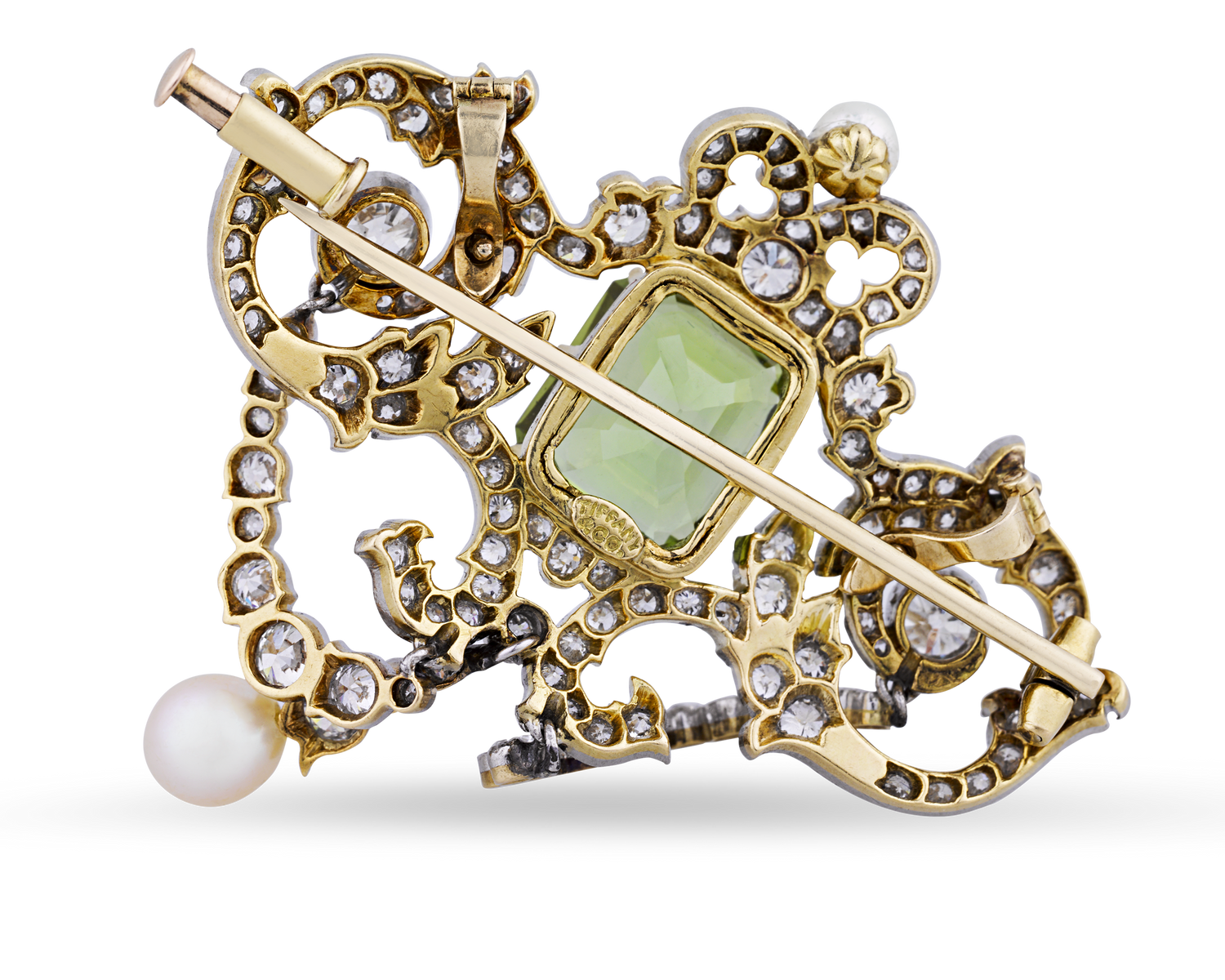 Tiffany & Co. Peridot Pendant Brooch