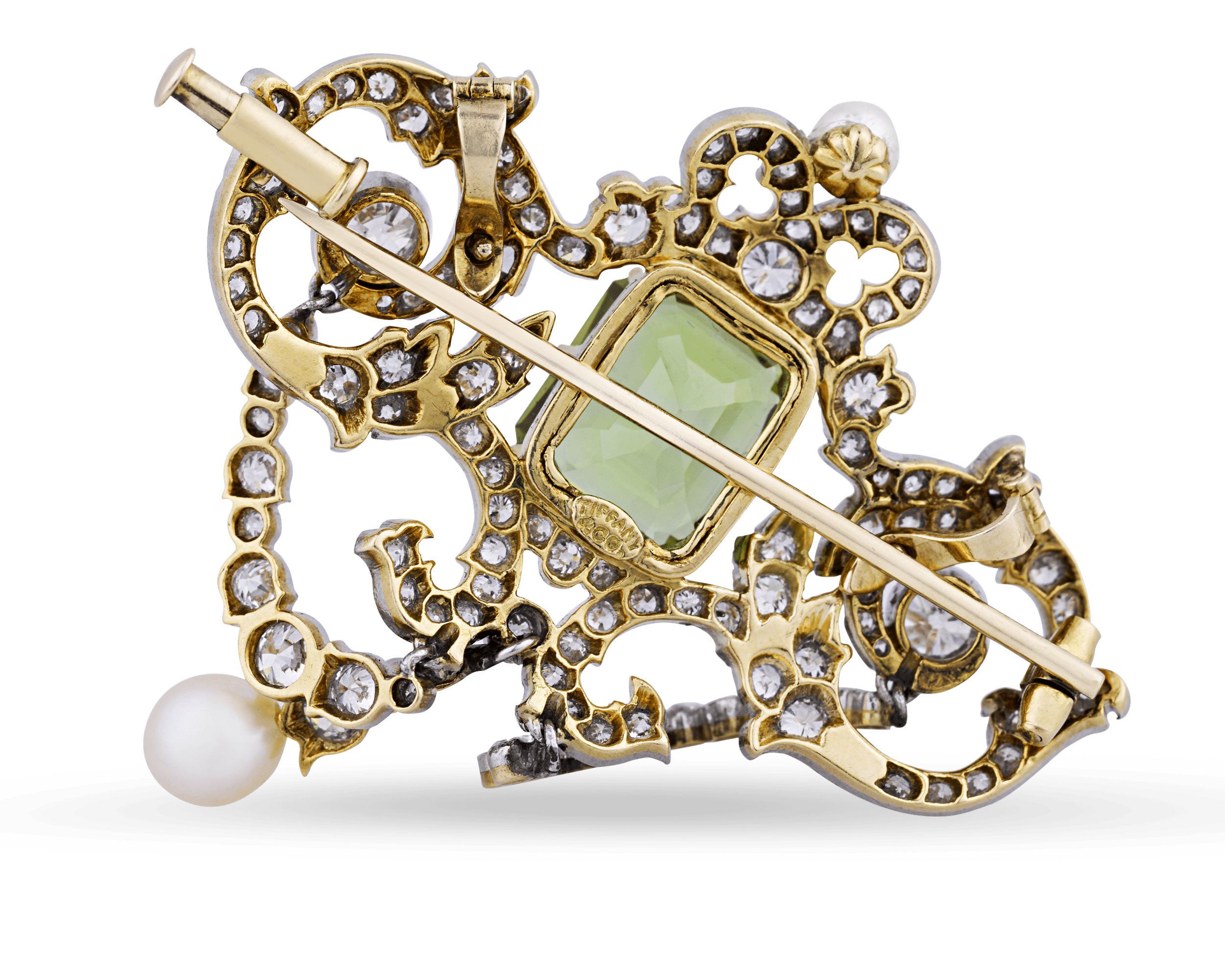 Tiffany & Co. Peridot Pendant Brooch