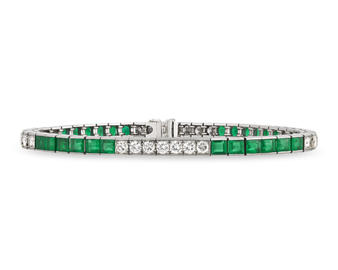 Tiffany & Co. Emerald and Diamond Bracelet