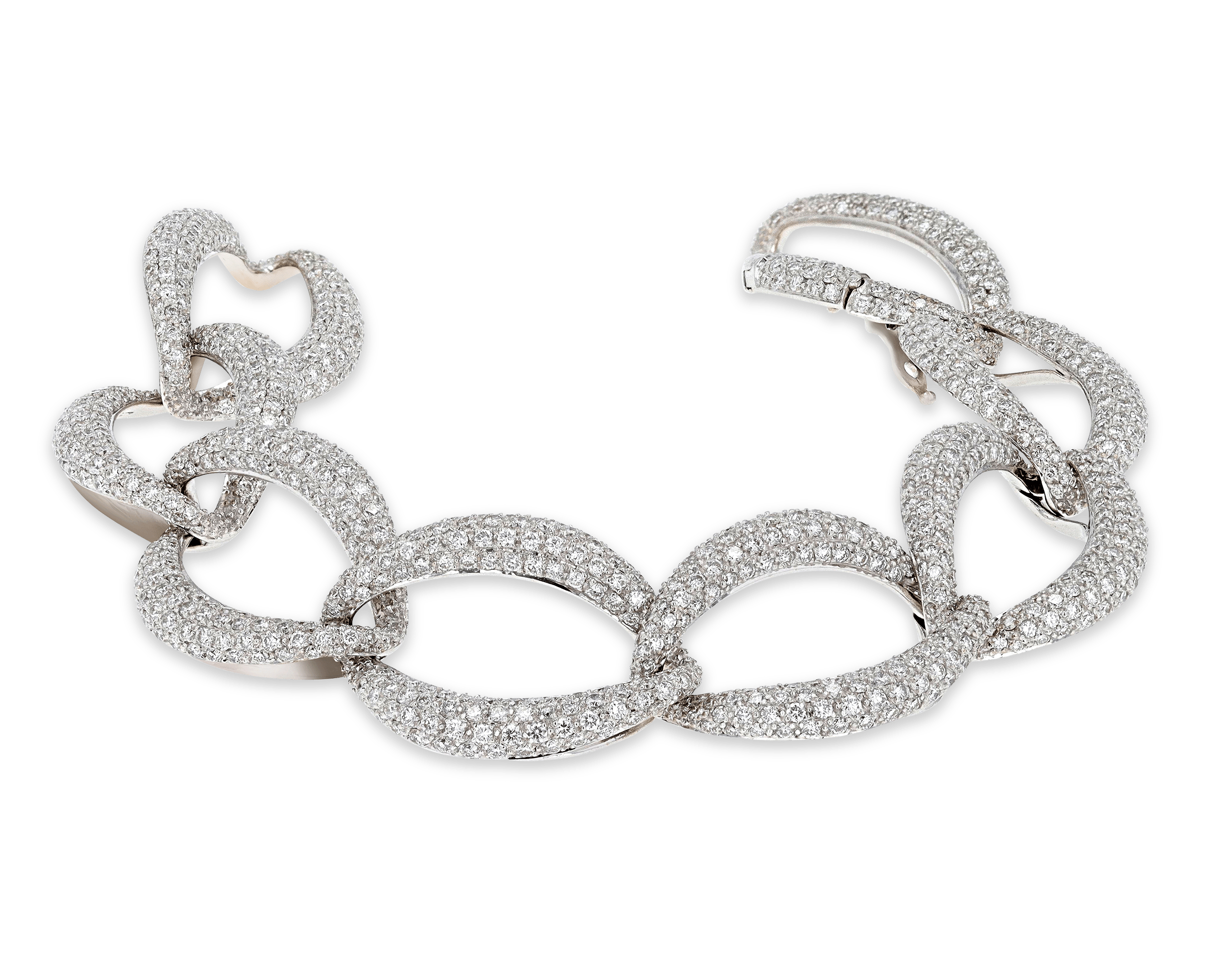 Diamond Link Bracelet, 9.13 Carats