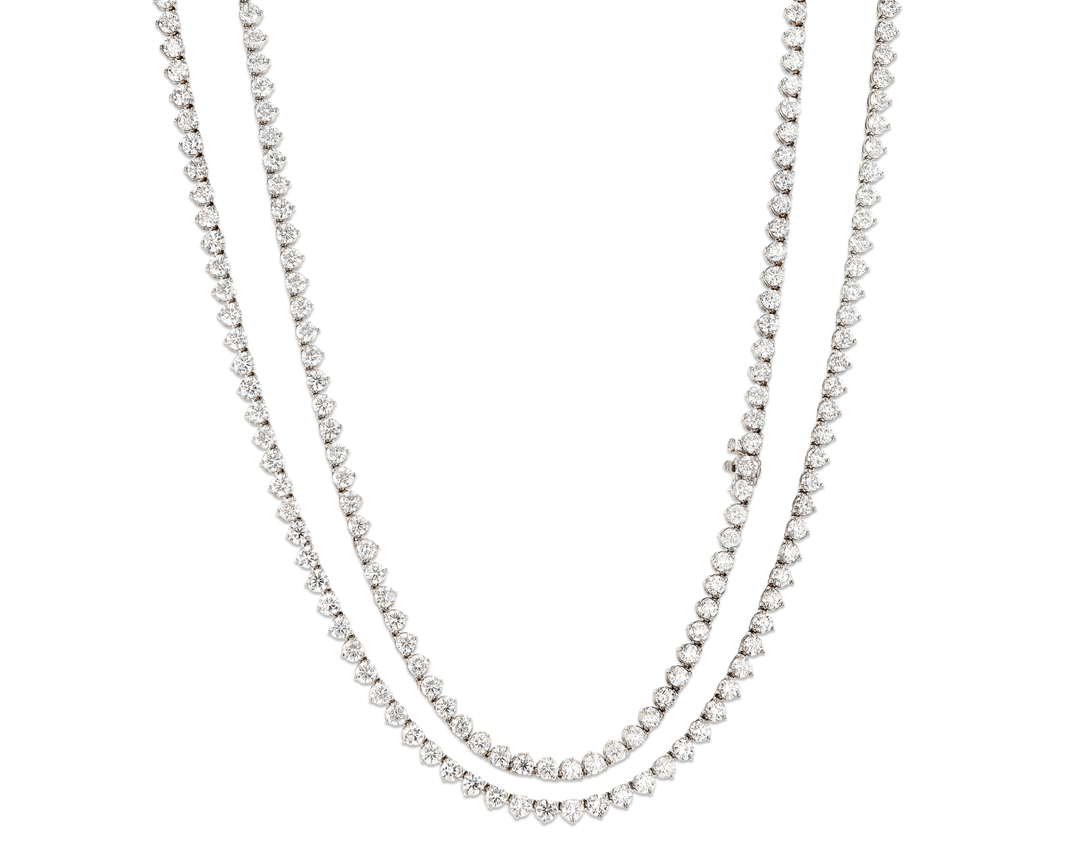 Diamond Line Necklace, 53.26 Carats