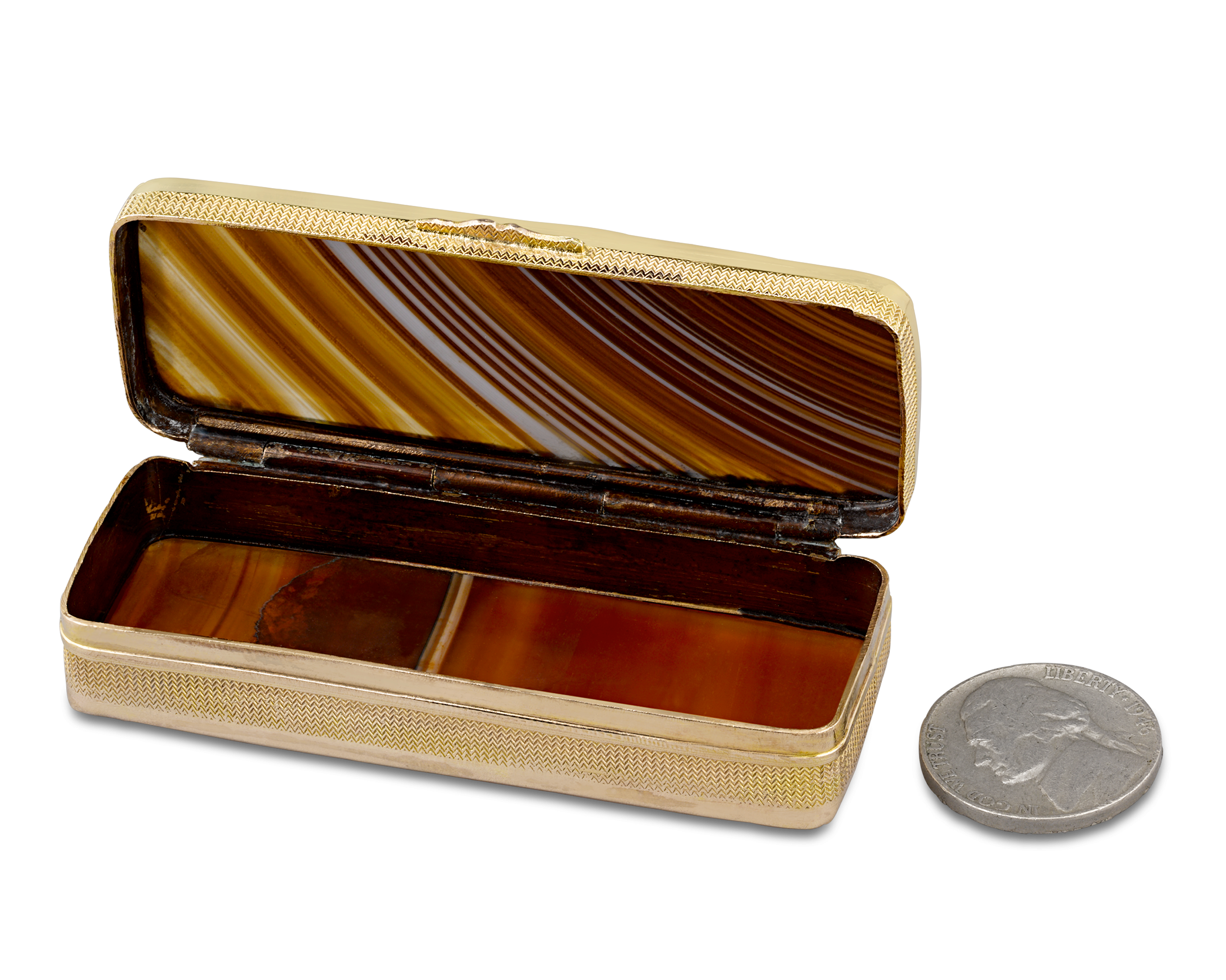 Agate Neoclassical Snuff Box