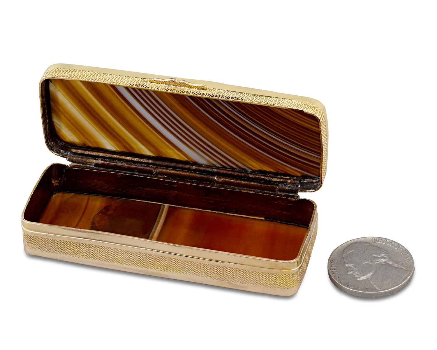 Agate Neoclassical Snuff Box