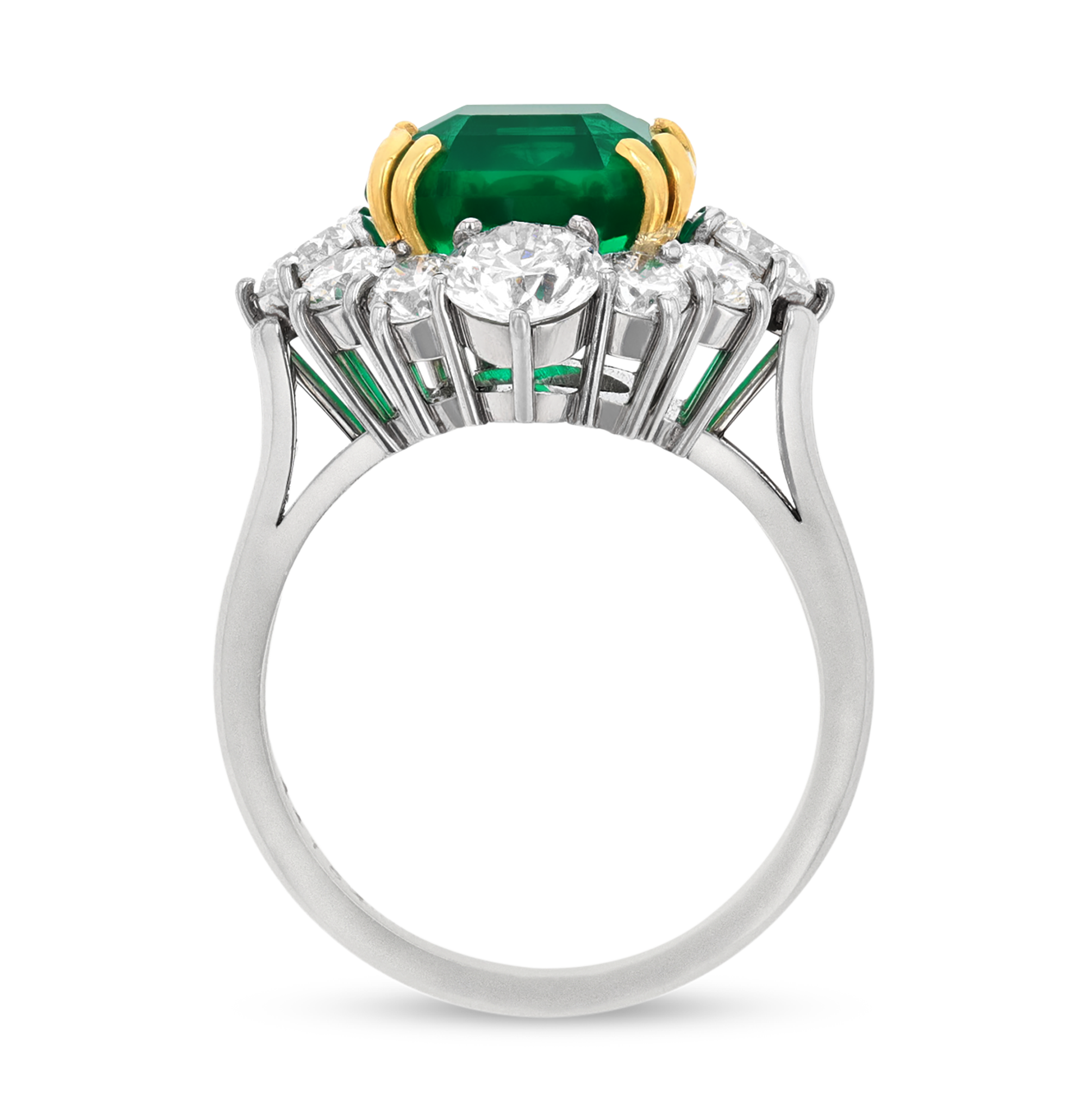 Emerald-Cut Colombian Emerald Ring, 5.71 Carats