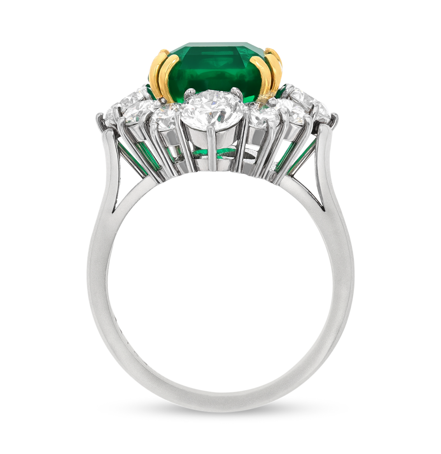 Emerald-Cut Colombian Emerald Ring, 5.71 Carats