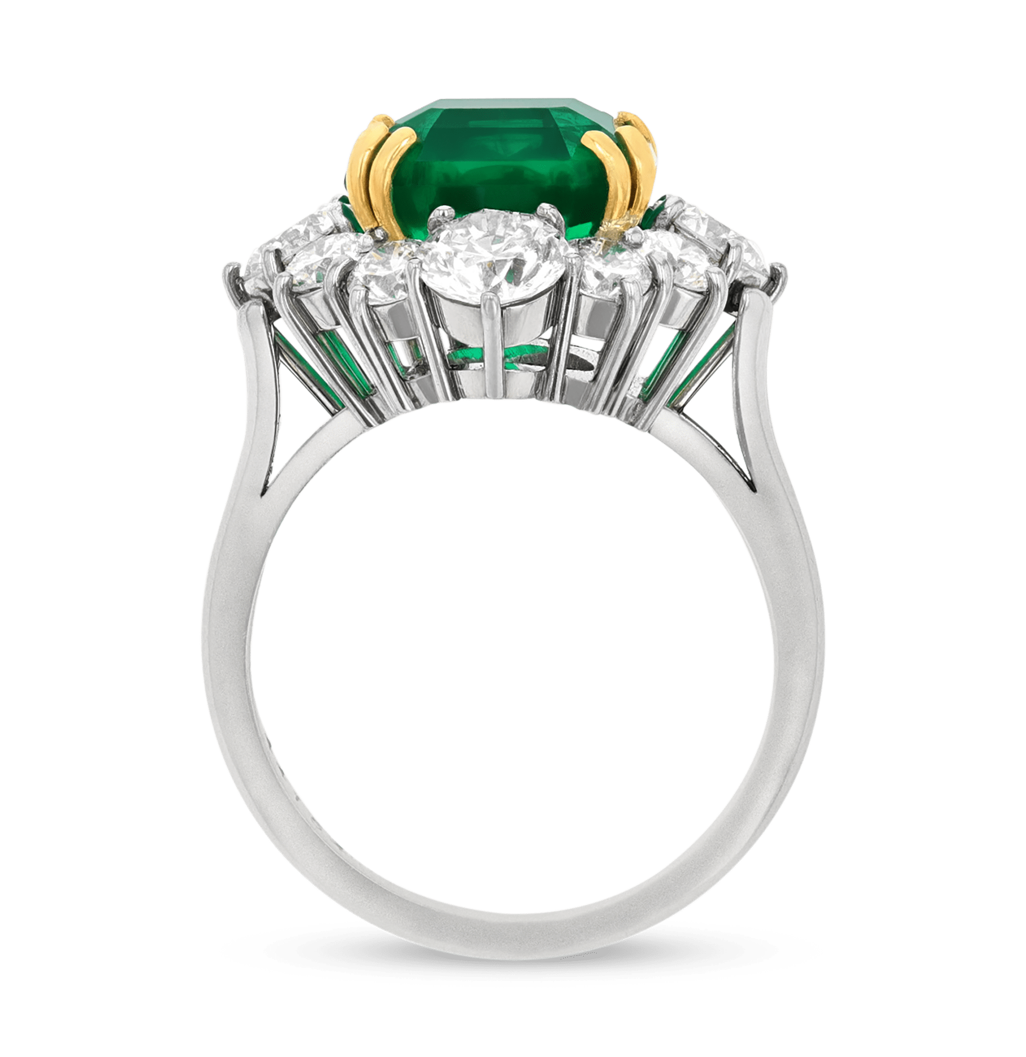 Emerald-Cut Colombian Emerald Ring, 5.71 Carats