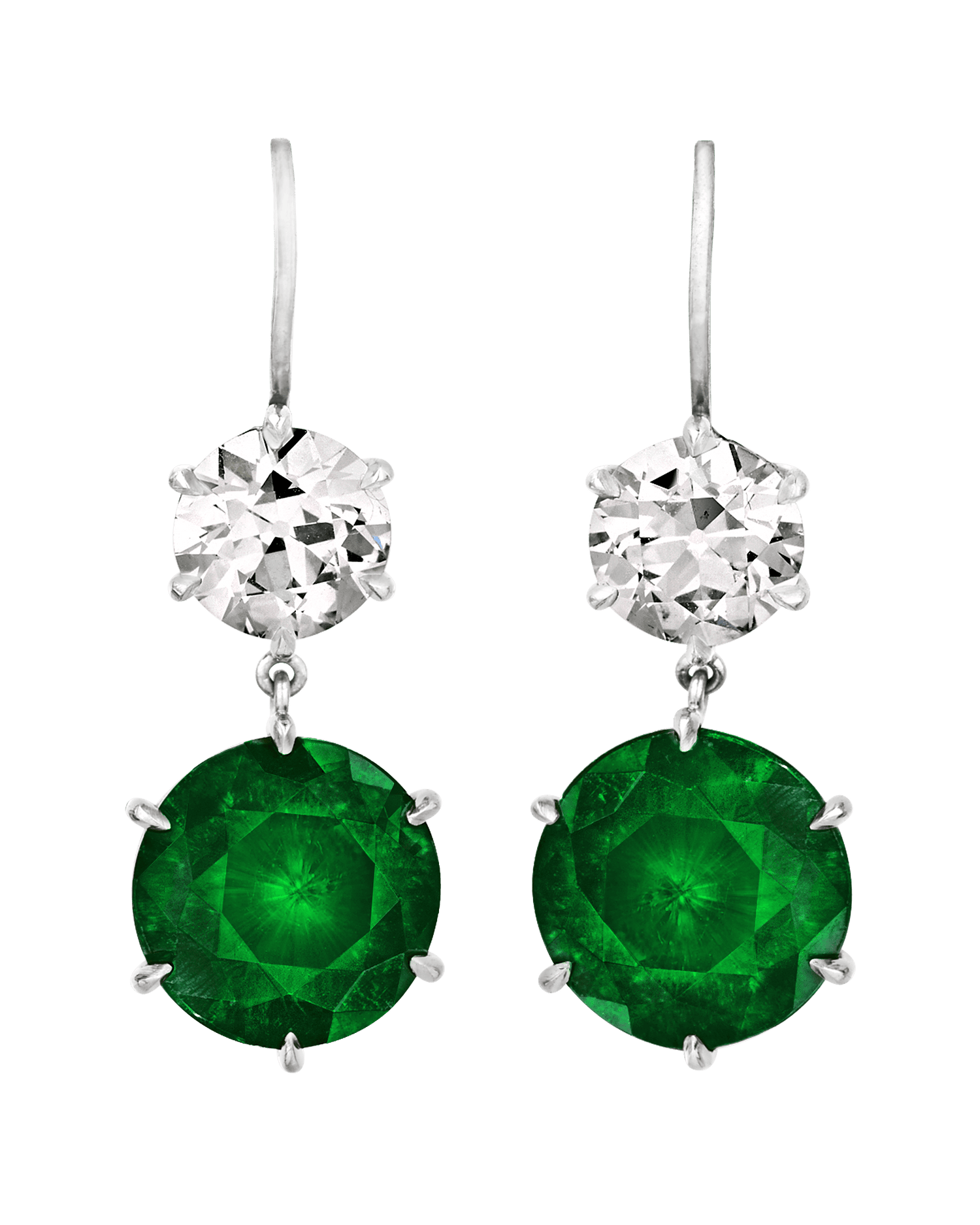 Raymond Yard Demantoid Garnet Earrings, 8.79 Carats