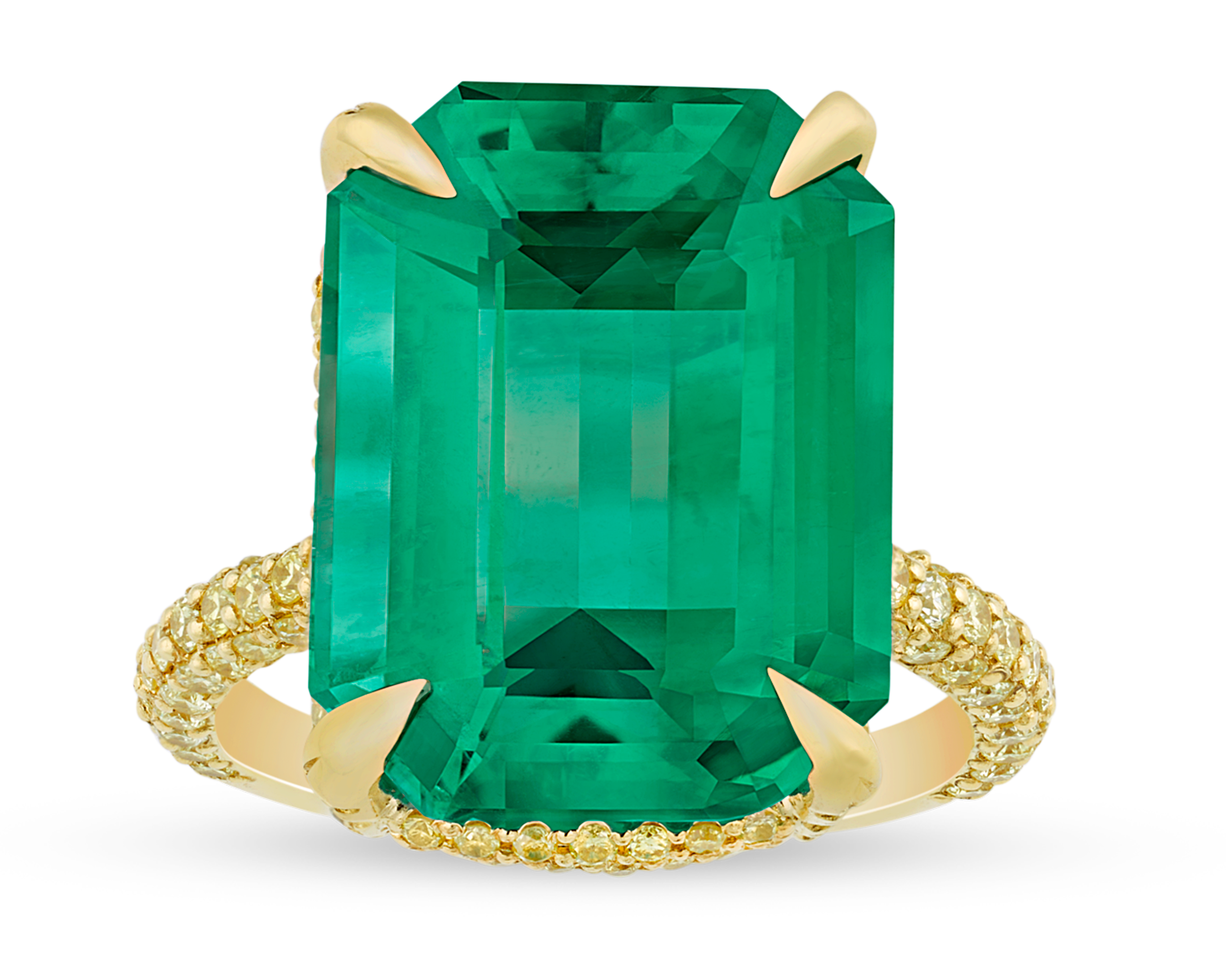 Colombian Emerald Ring, 13.67 Carats