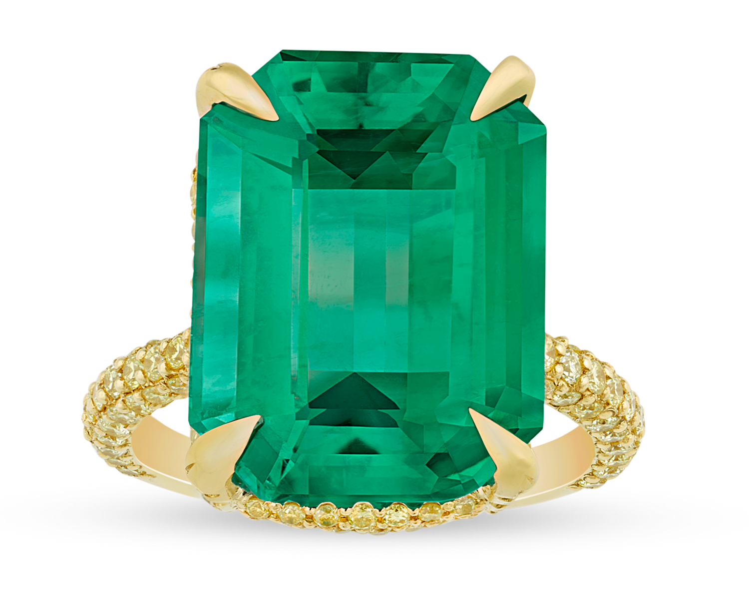 Colombian Emerald Ring, 13.67 Carats