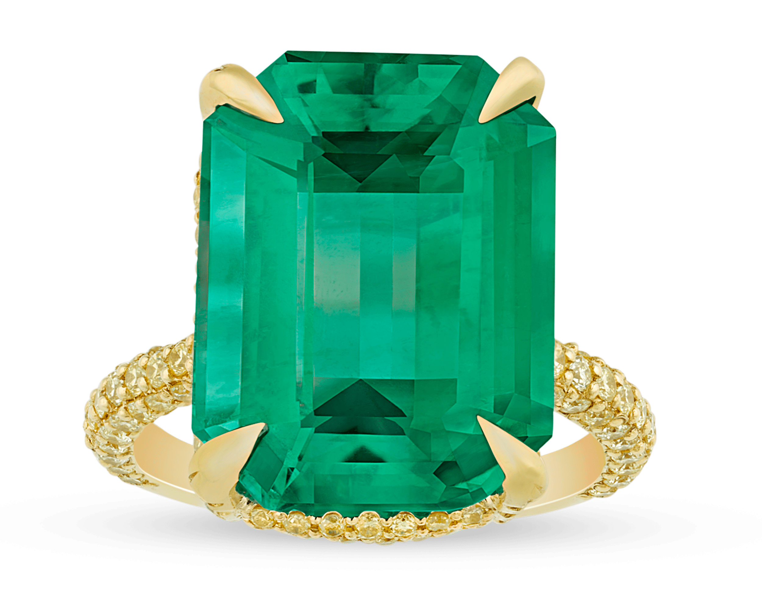 Colombian Emerald Ring, 13.67 Carats