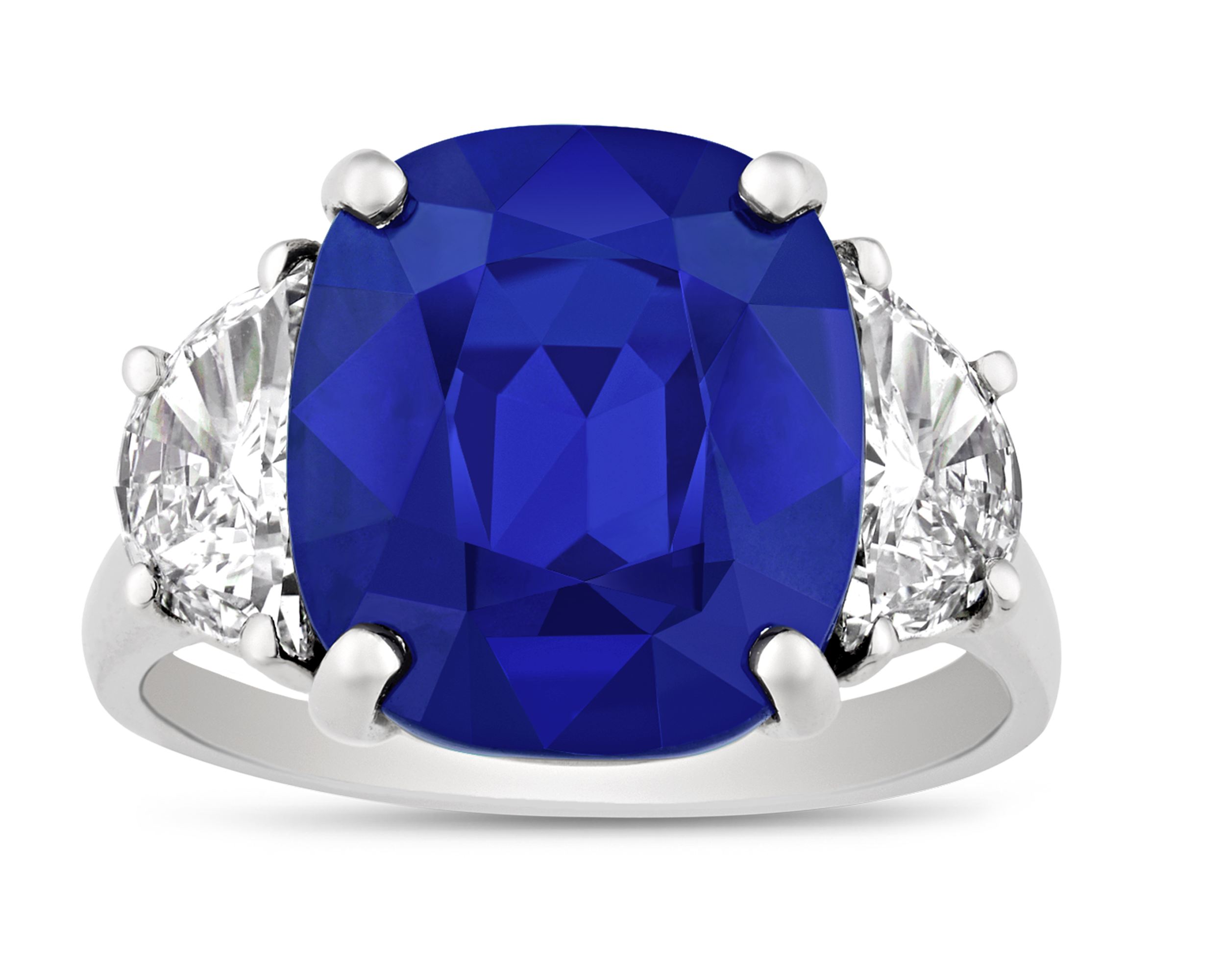 Oscar Heyman Untreated Ceylon Sapphire Ring, 8.53 Carats