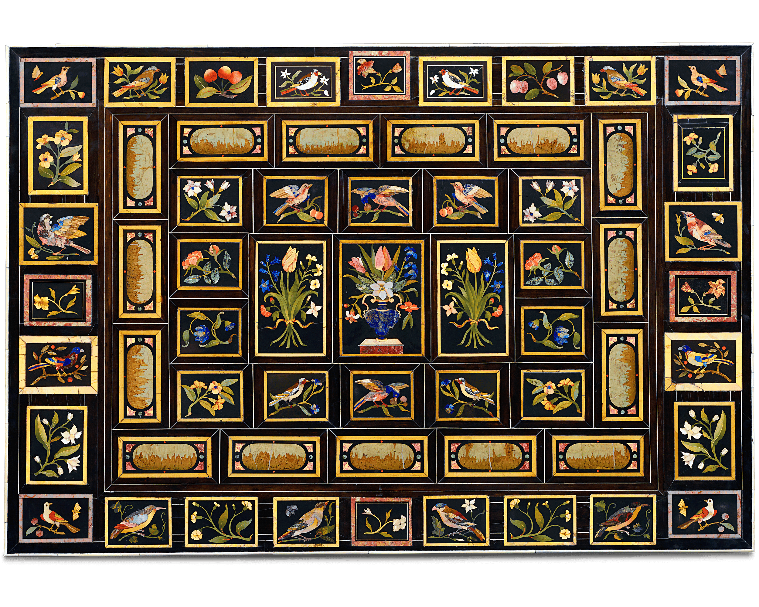 Grand Ducal Pietre Dure Console Tables