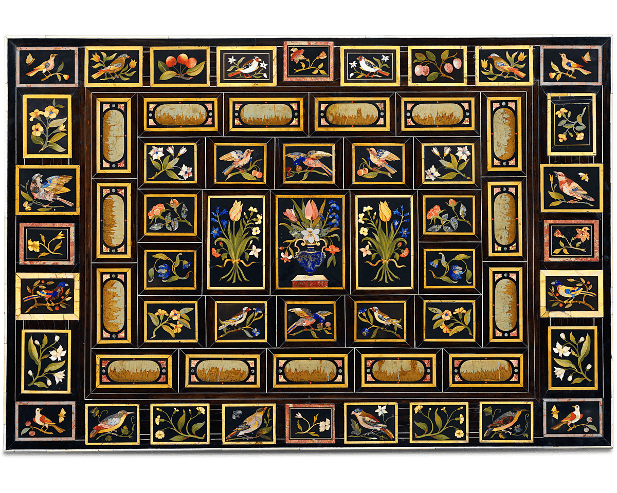 Grand Ducal Pietre Dure Console Tables