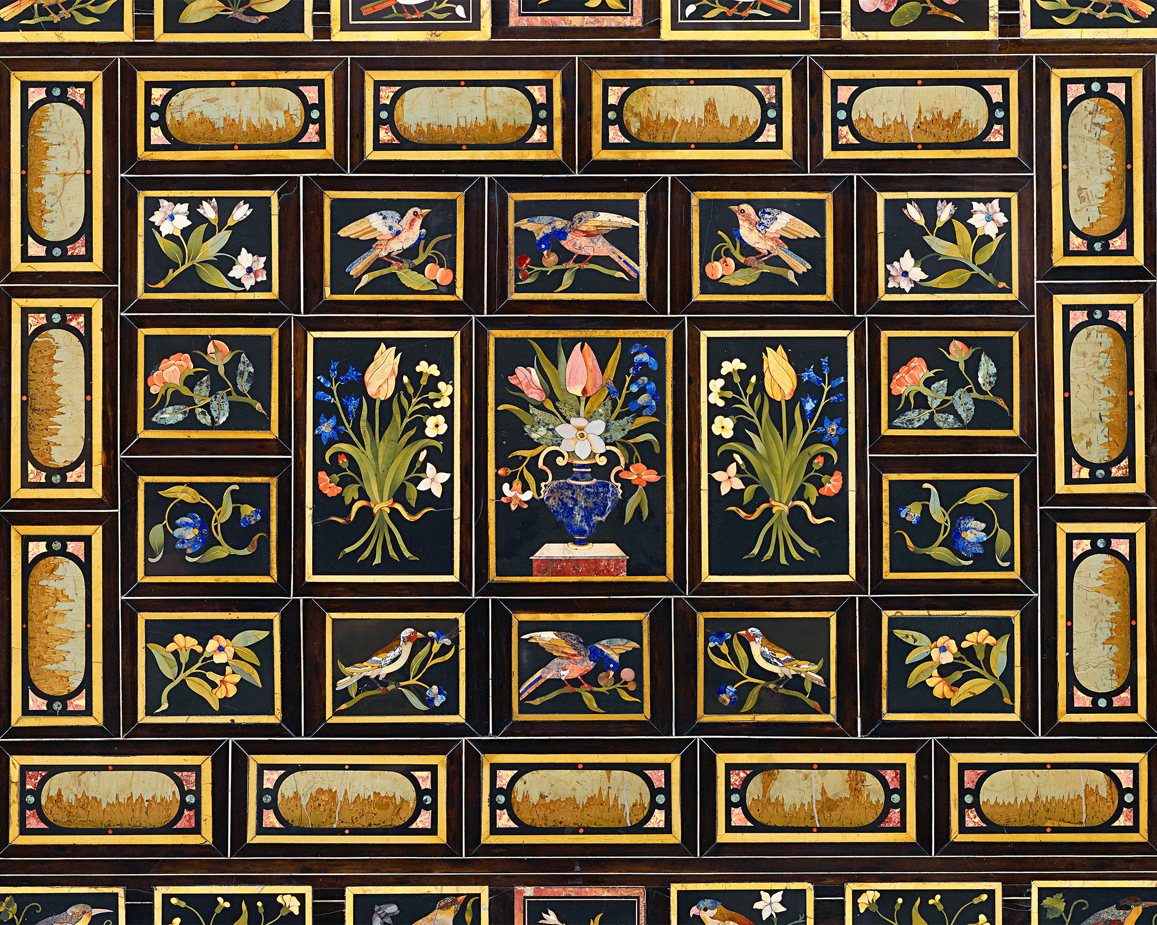 Grand Ducal Pietre Dure Console Tables