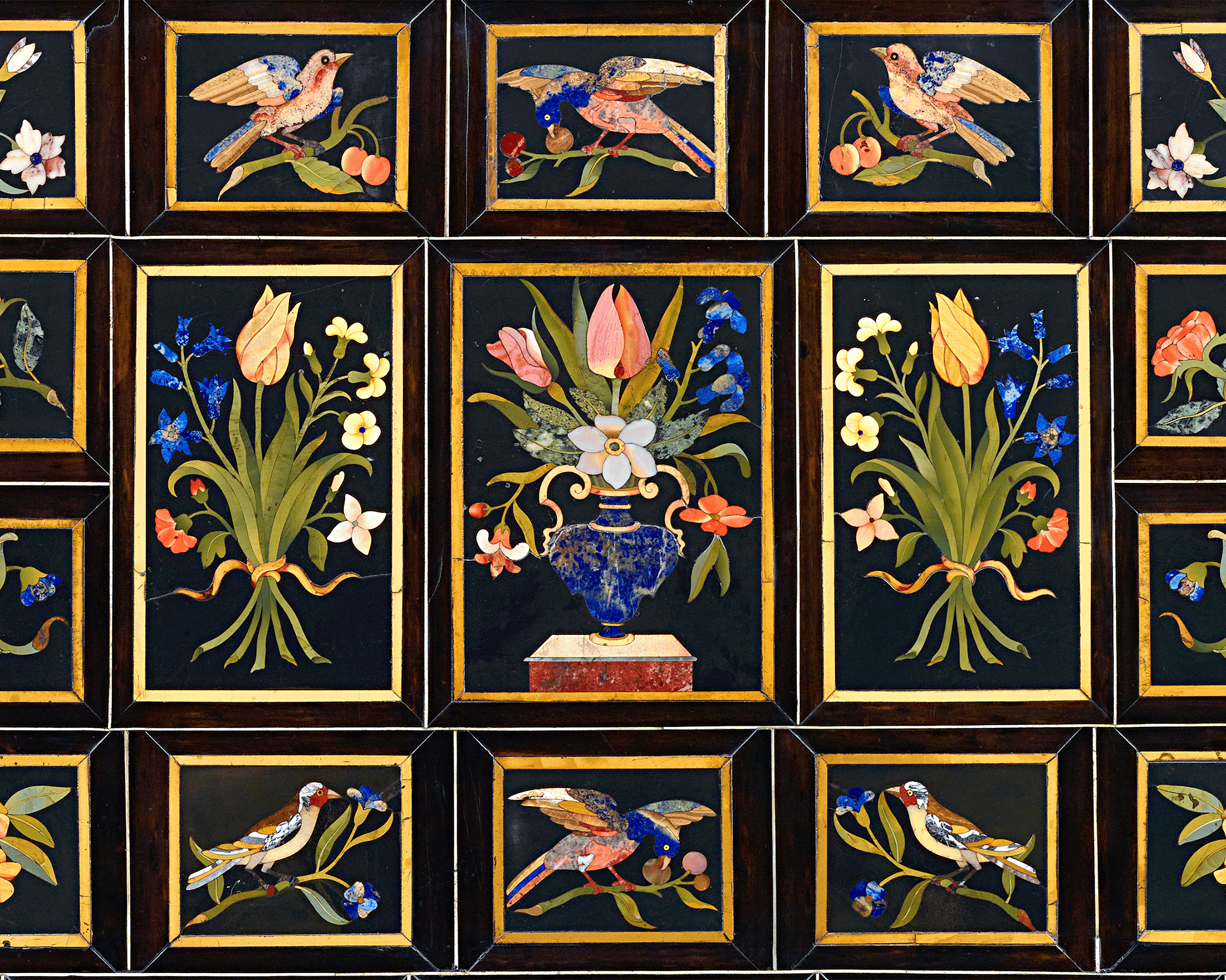 Grand Ducal Pietre Dure Console Tables
