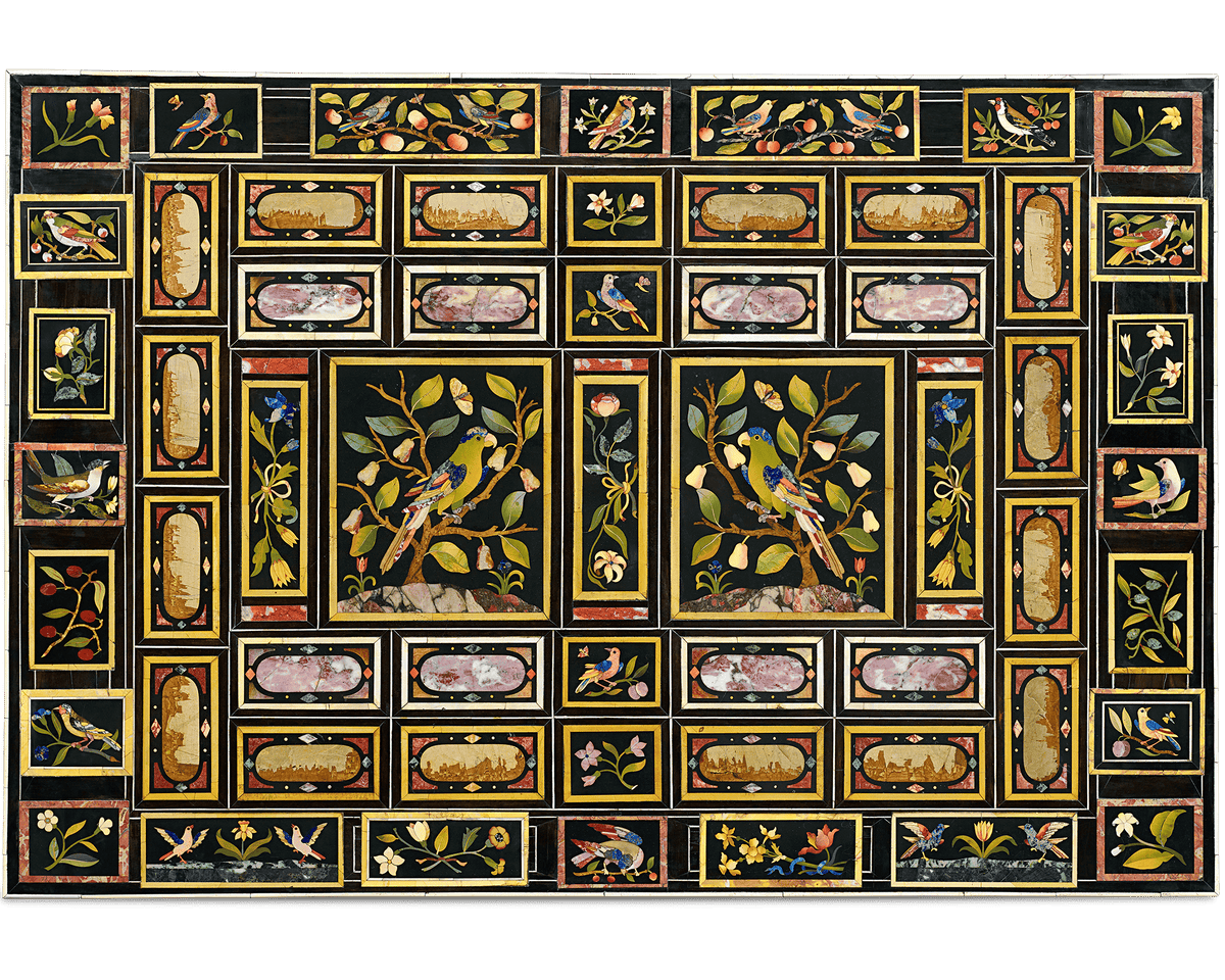 Grand Ducal Pietre Dure Console Tables