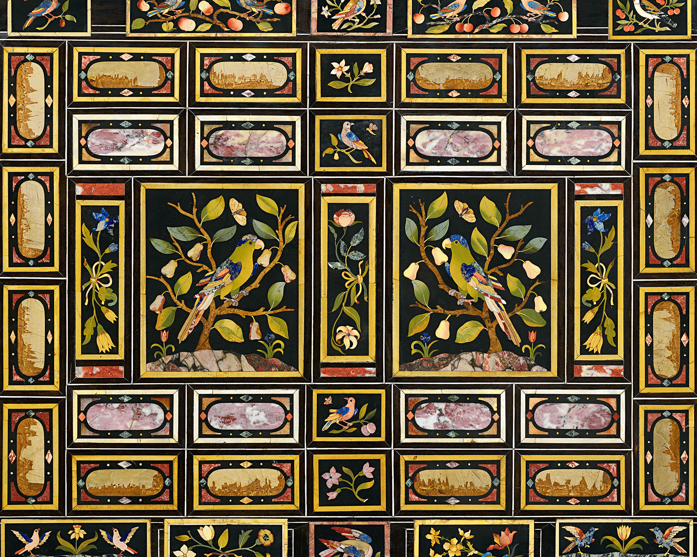 Grand Ducal Pietre Dure Console Tables