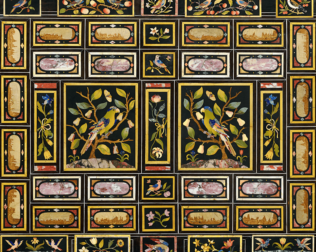Grand Ducal Pietre Dure Console Tables