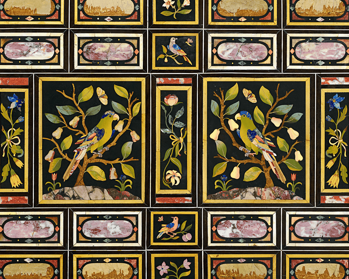 Grand Ducal Pietre Dure Console Tables