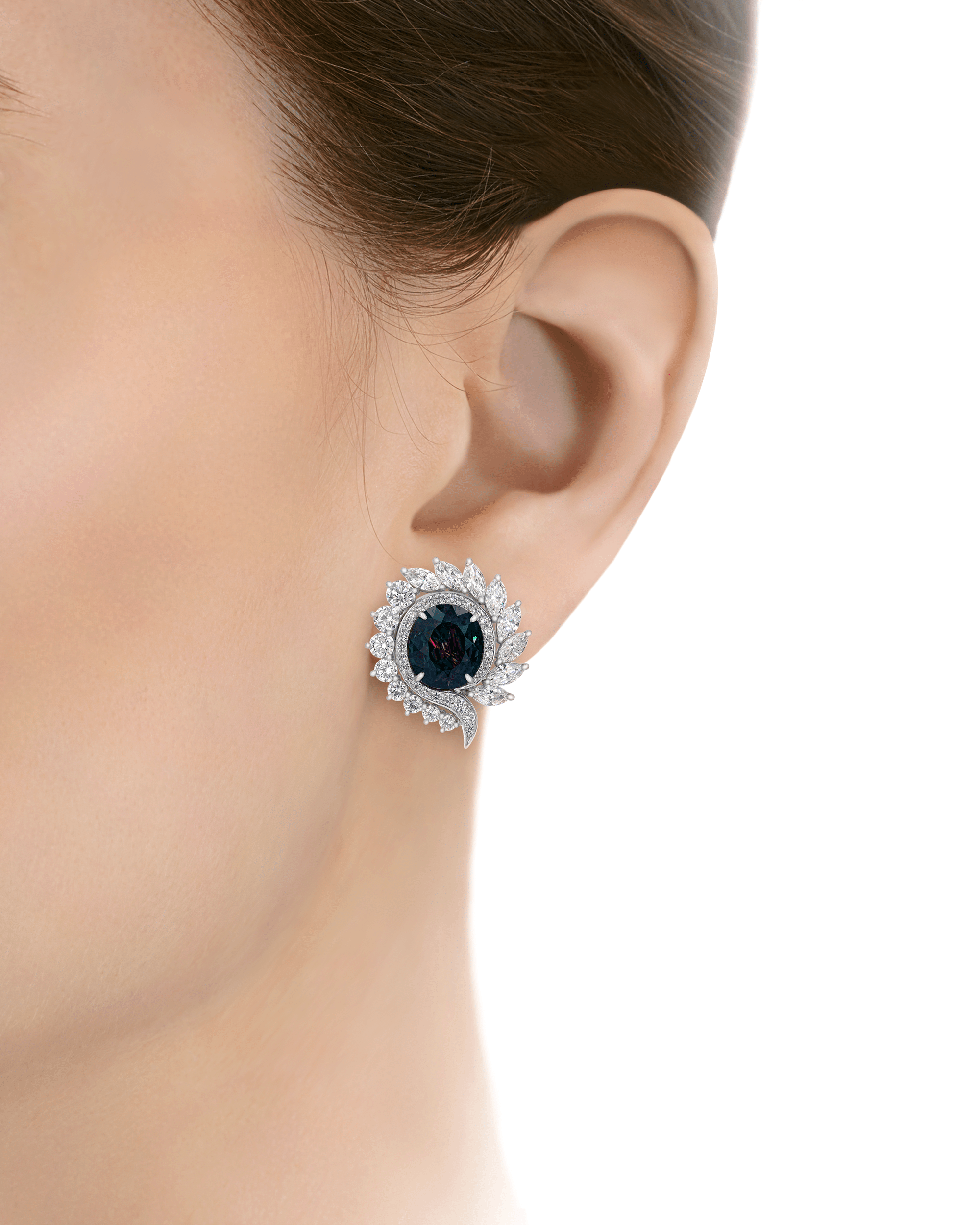 Brazilian Alexandrite Earrings, 11.43 Carats