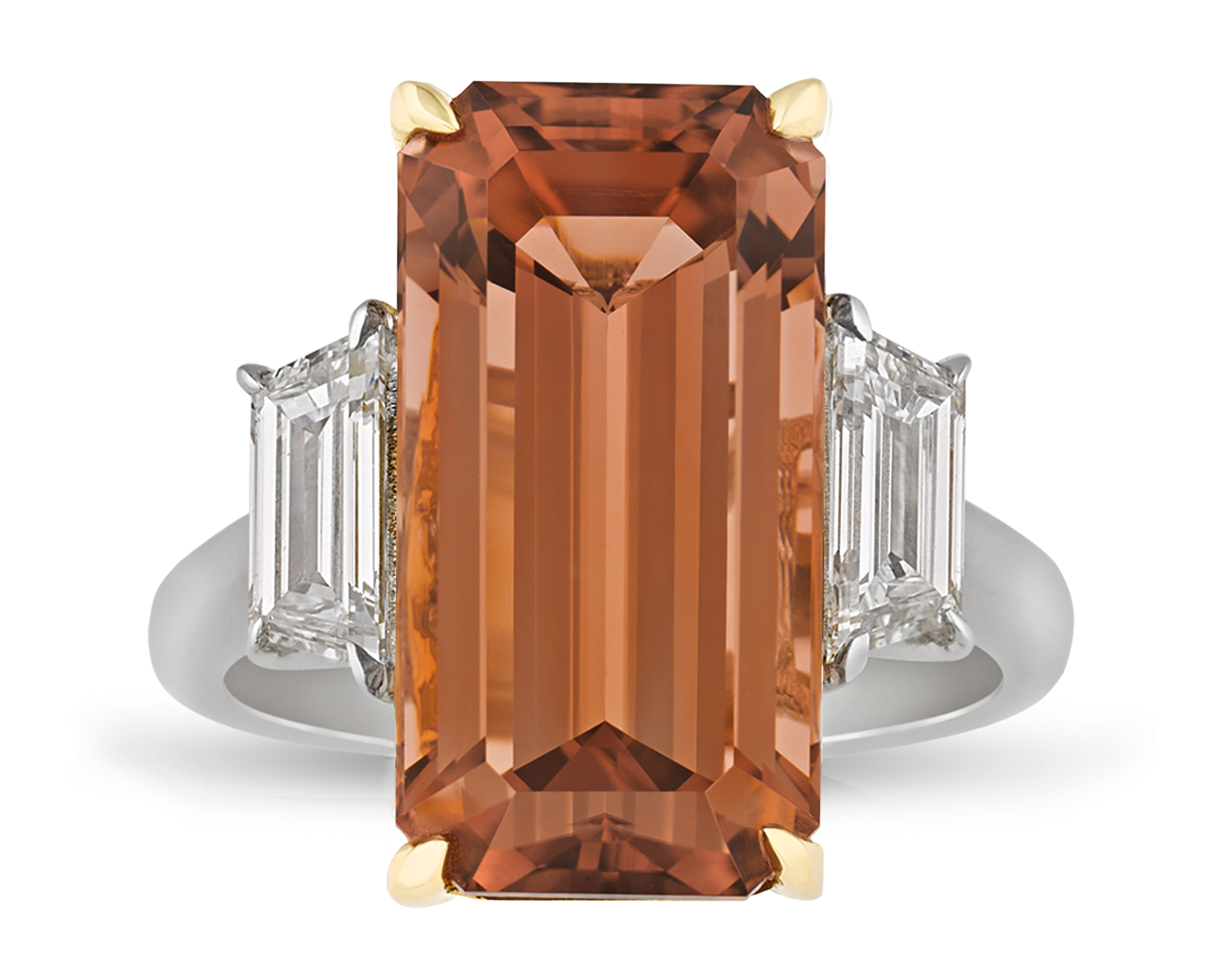 Peach Tourmaline Ring, 10.79 Carats