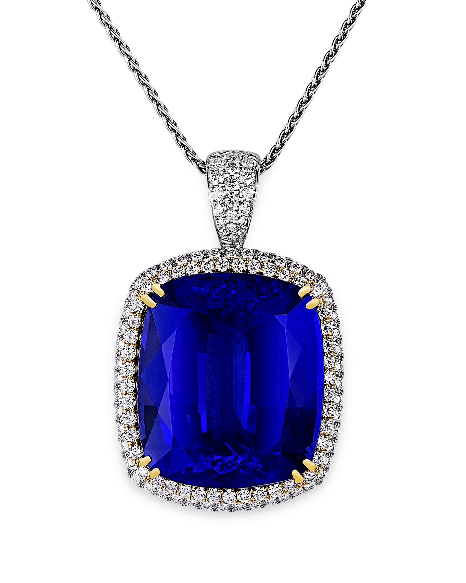 Untreated Tanzanite Pendant, 104.39 Carats