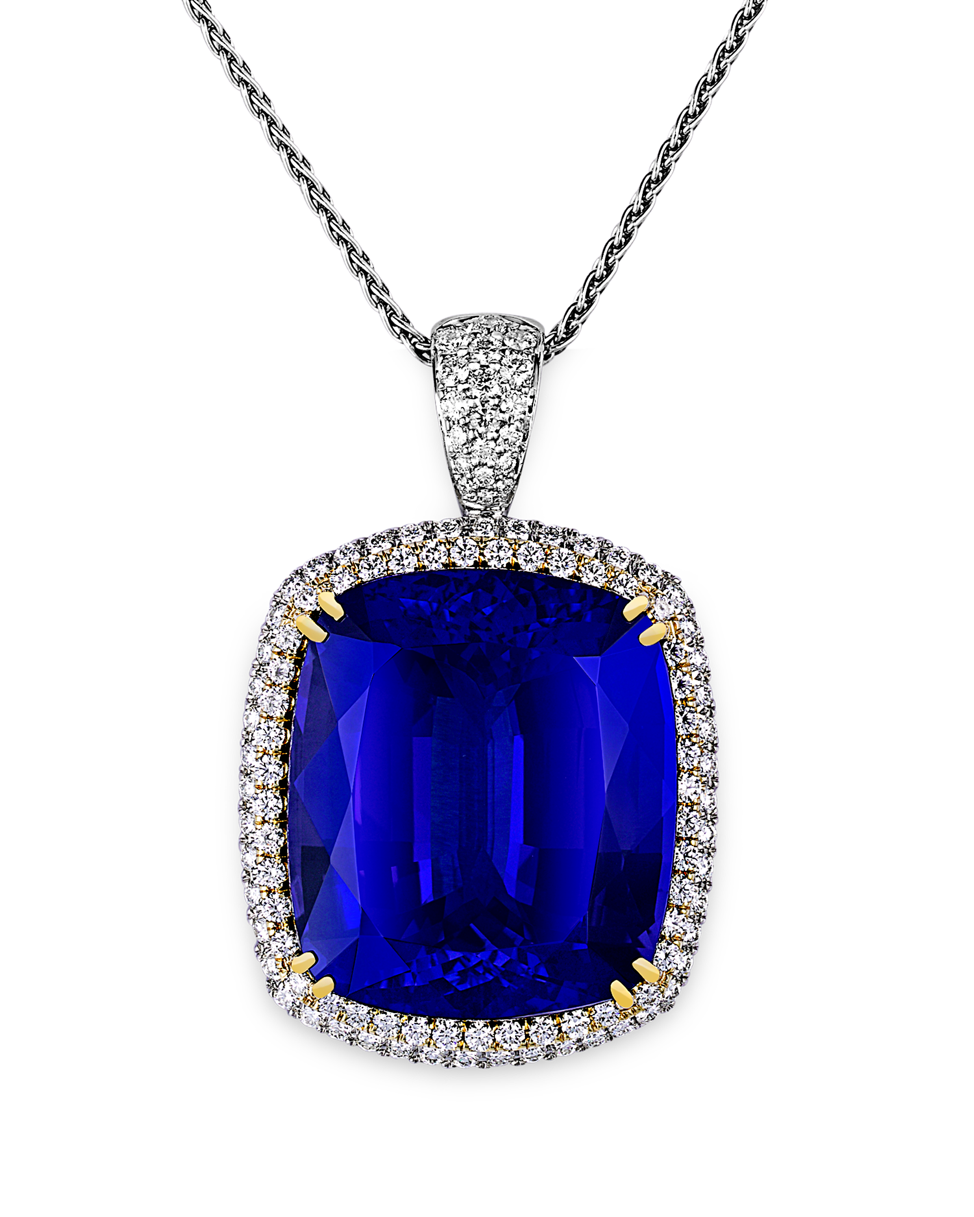 Untreated Tanzanite Pendant, 104.39 Carats