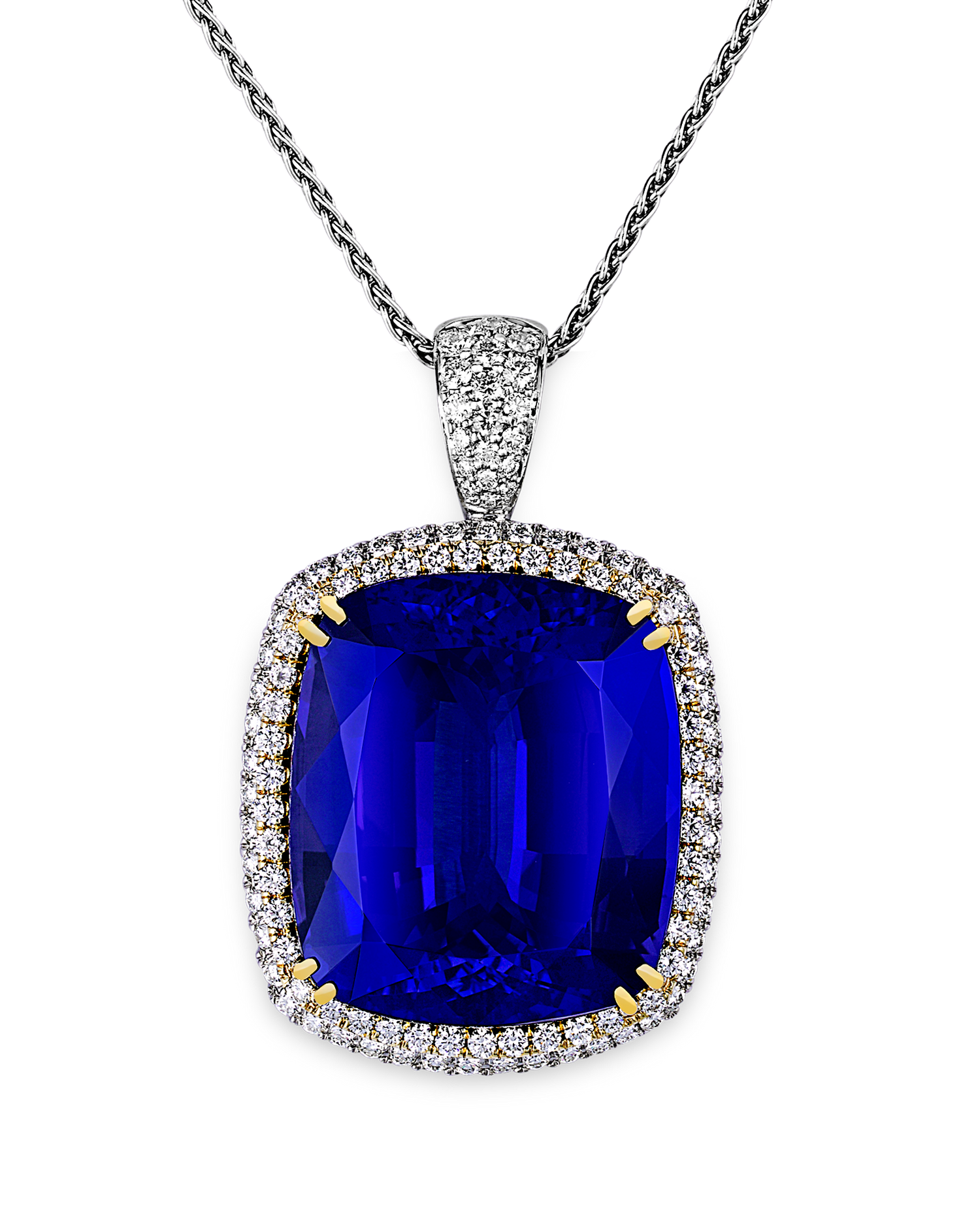 Untreated Tanzanite Pendant, 104.39 Carats