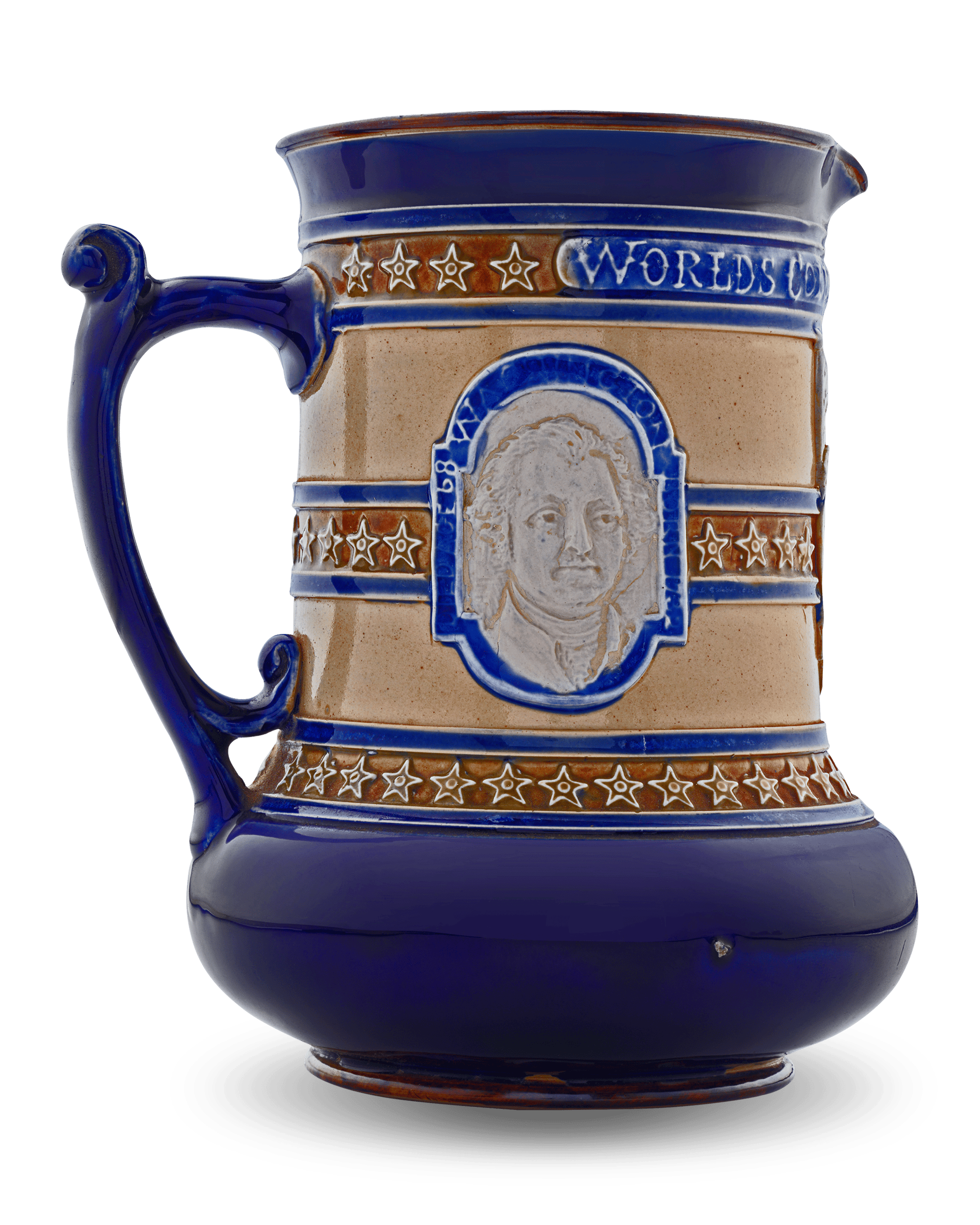 Commemorative Christopher Columbus Stoneware Jug by Royal Doulton