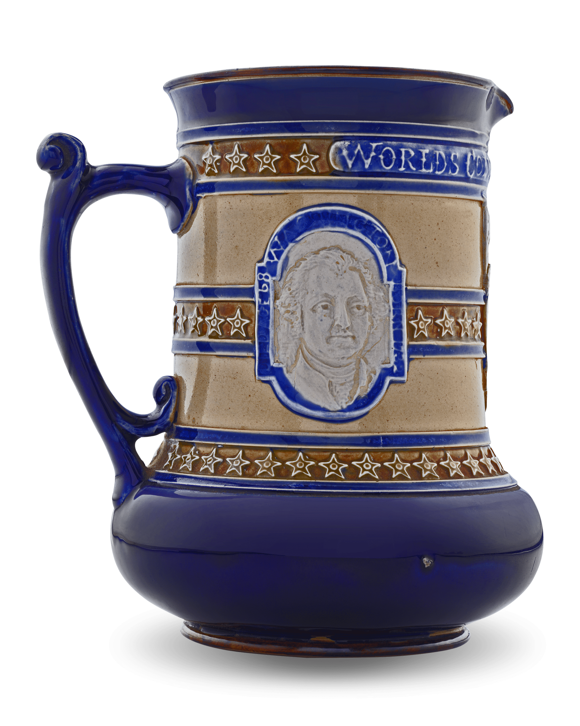 Commemorative Christopher Columbus Stoneware Jug by Royal Doulton