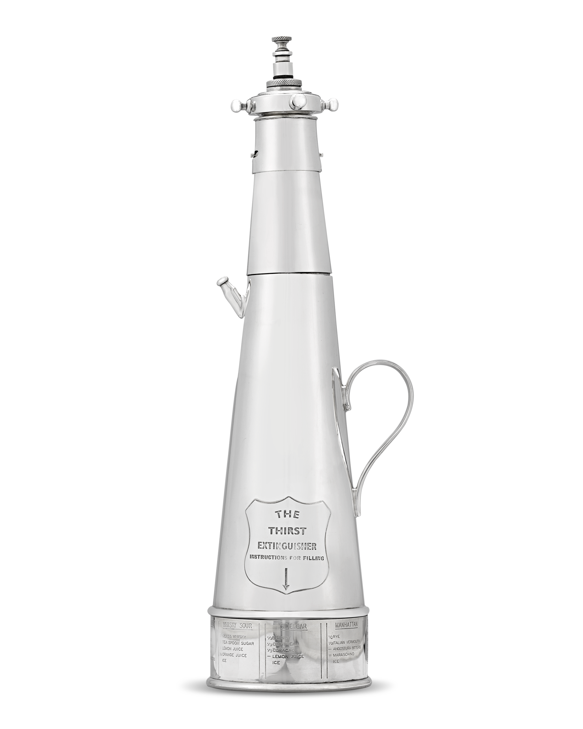 Thirst Extinguisher Cocktail Shaker by Asprey & Co.