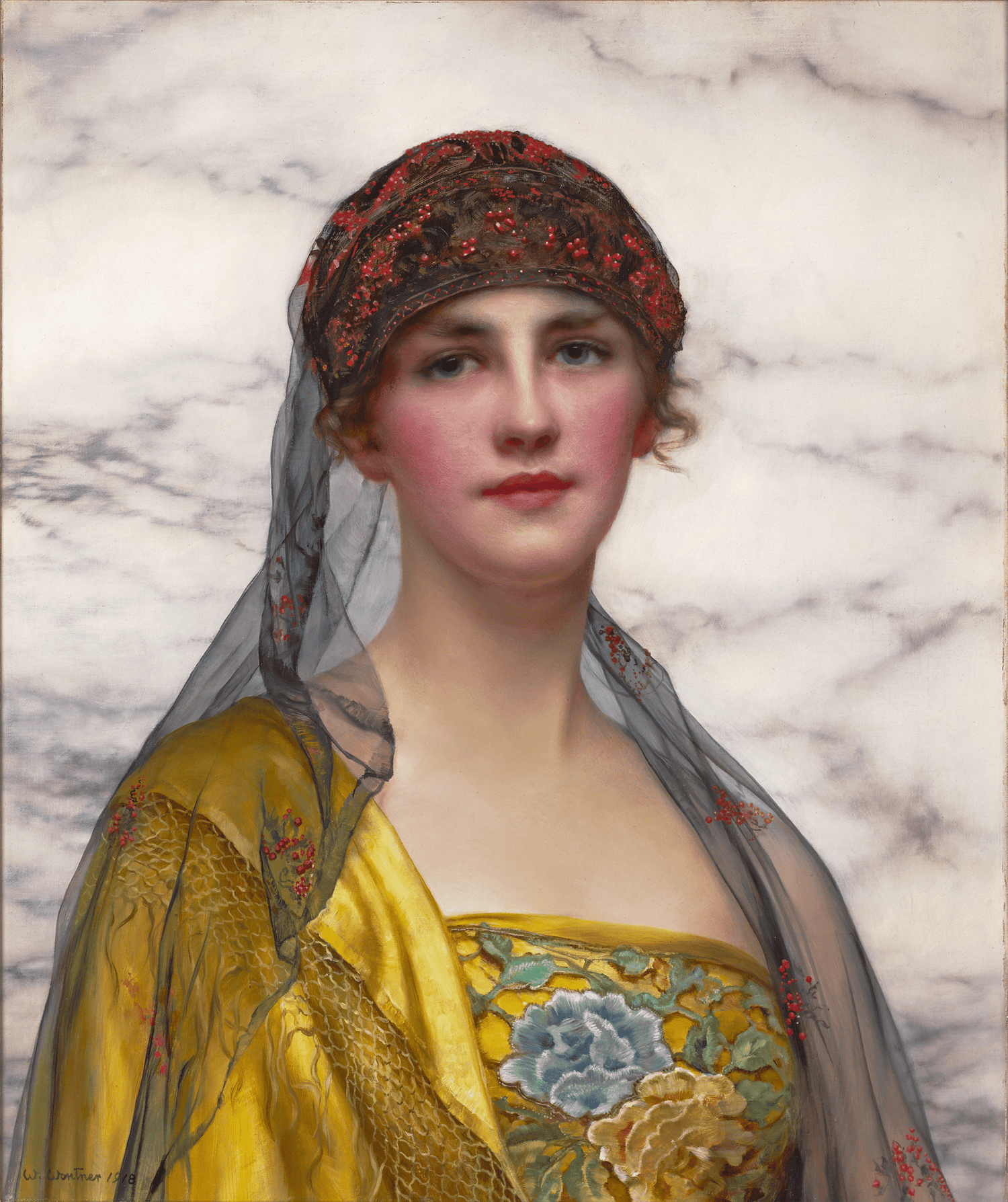 Portrait of a Beauty by William Clarke Wontner