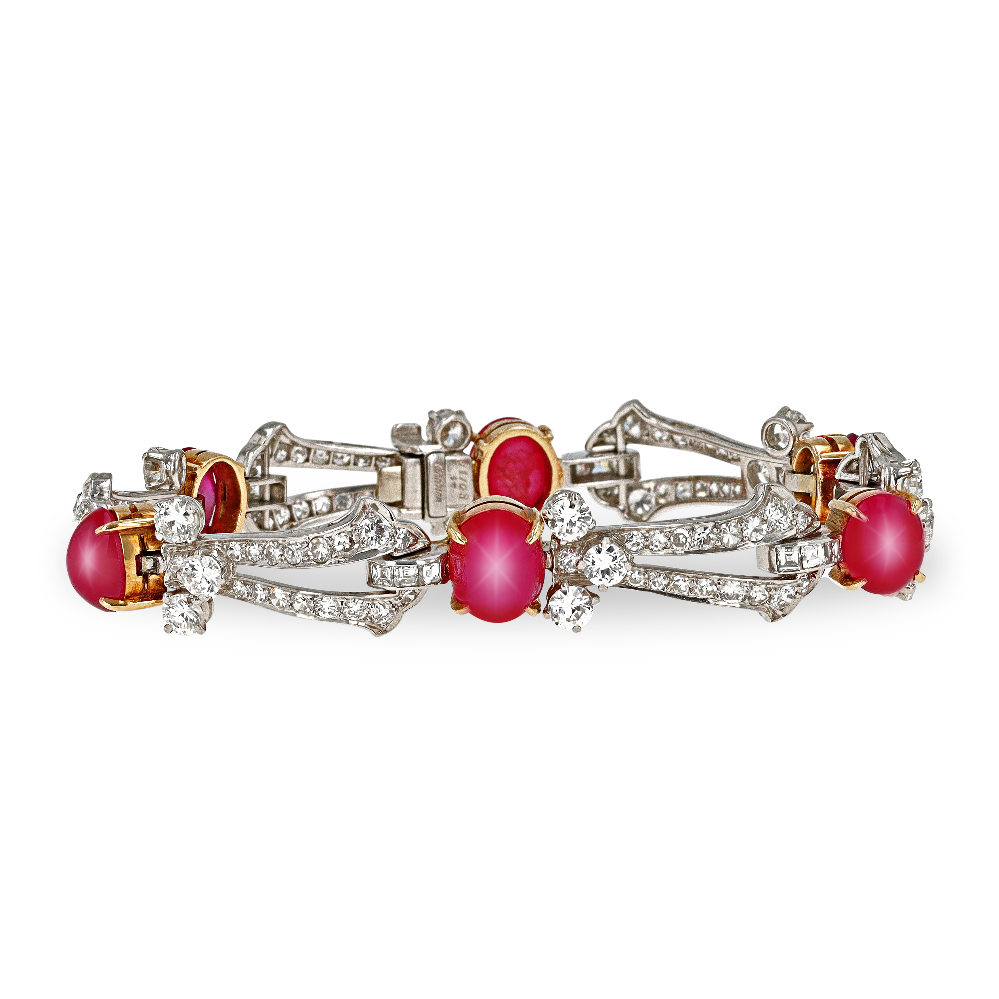 Cartier Art Deco Star Ruby Bracelet, 15.00 Carats