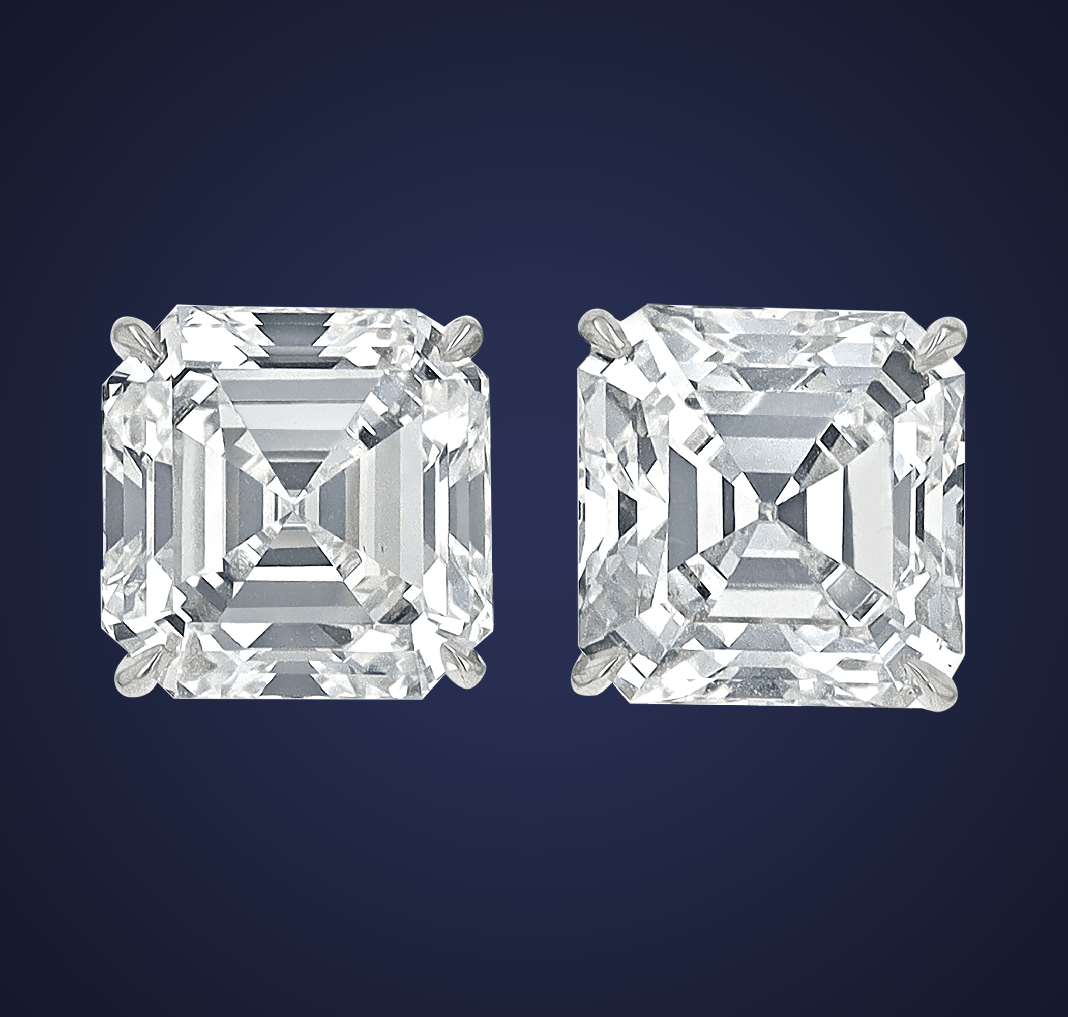 Asscher-Cut Diamond Earrings