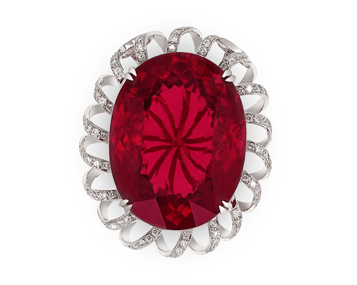 Rubellite Tourmaline Pendant, 86.19 Carats