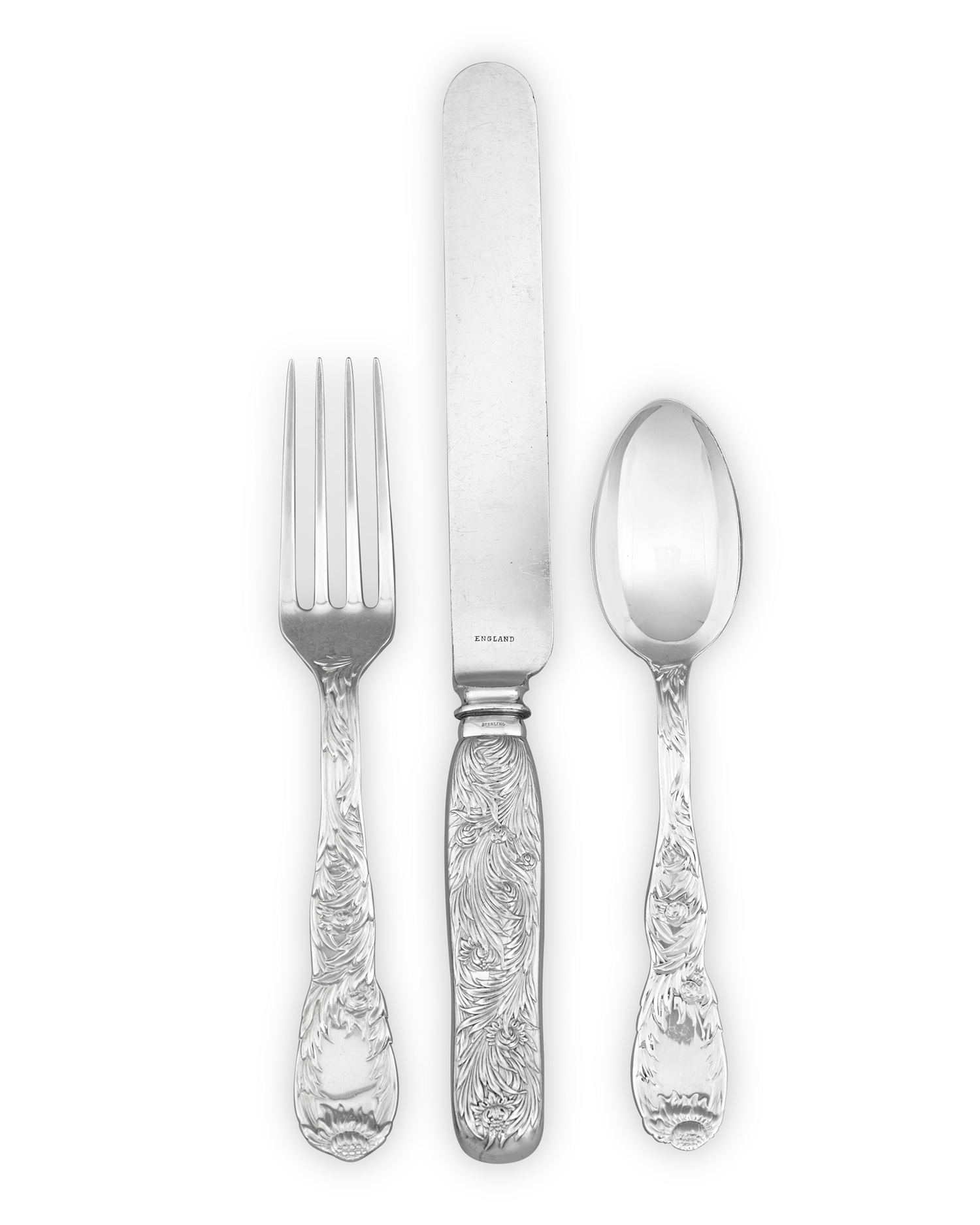 Tiffany & Co. Chrysanthemum Flatware Set, Service for 12