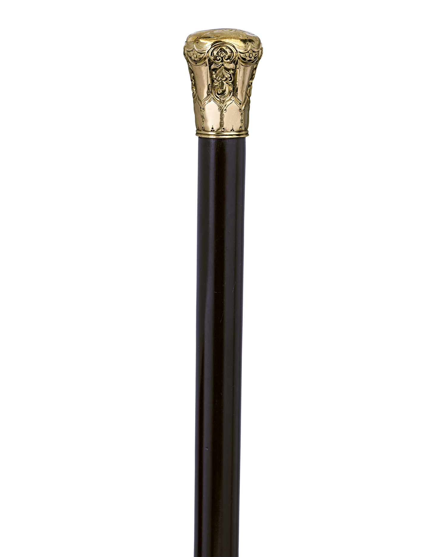 Chased Gold Knob Cane