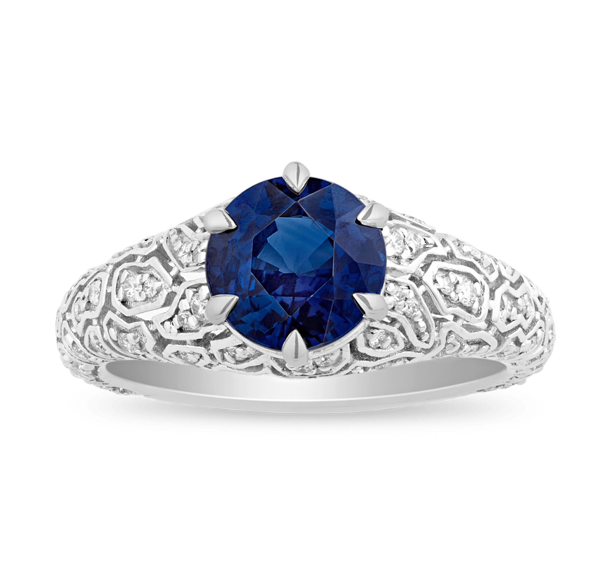 Brilliant-Cut Sapphire Ring, 2.21 Carats