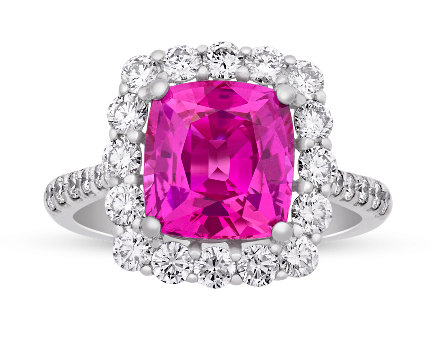 Purplish-Pink Sapphire Ring, 4.41cts