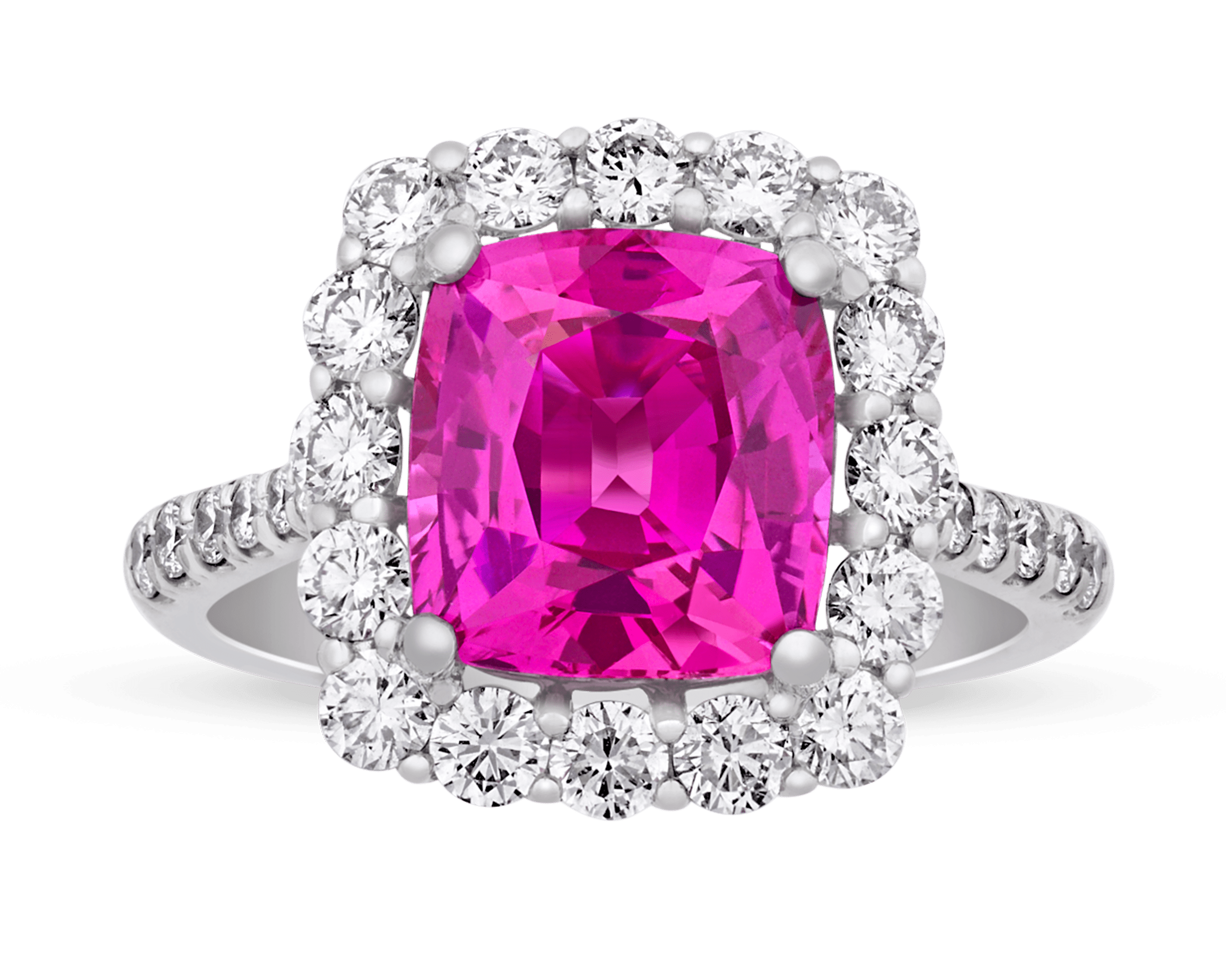 Purplish-Pink Sapphire Ring, 4.41cts