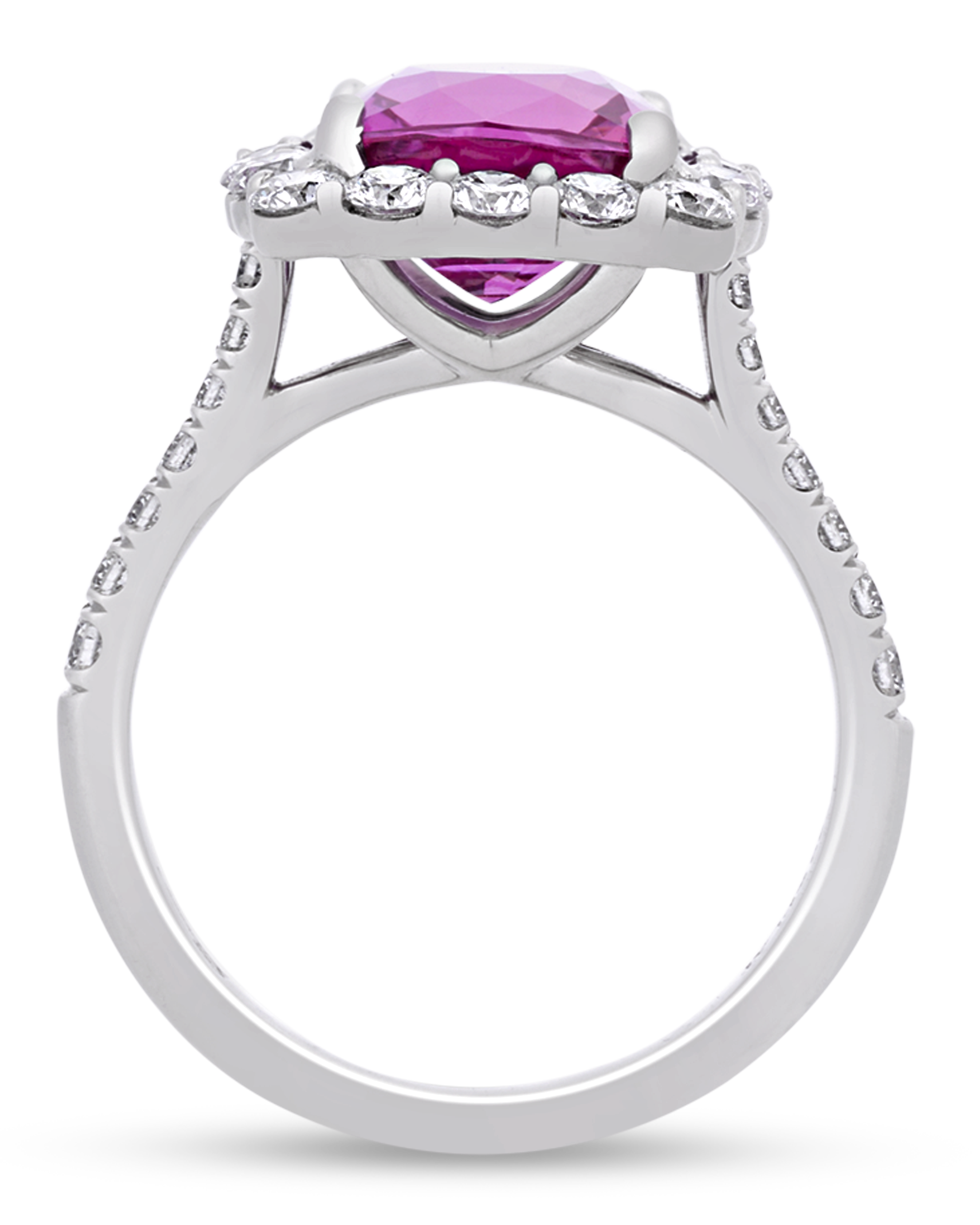 Purplish-Pink Sapphire Ring, 4.41cts