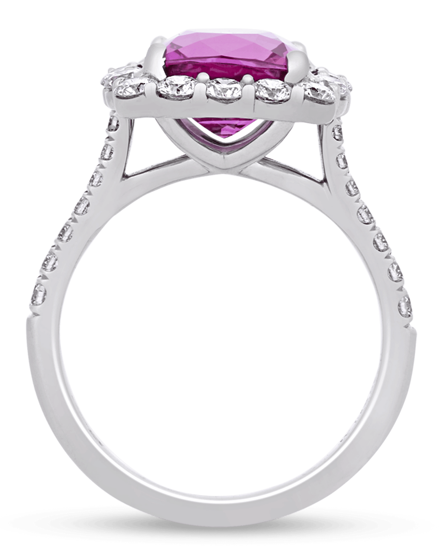 Purplish-Pink Sapphire Ring, 4.41cts