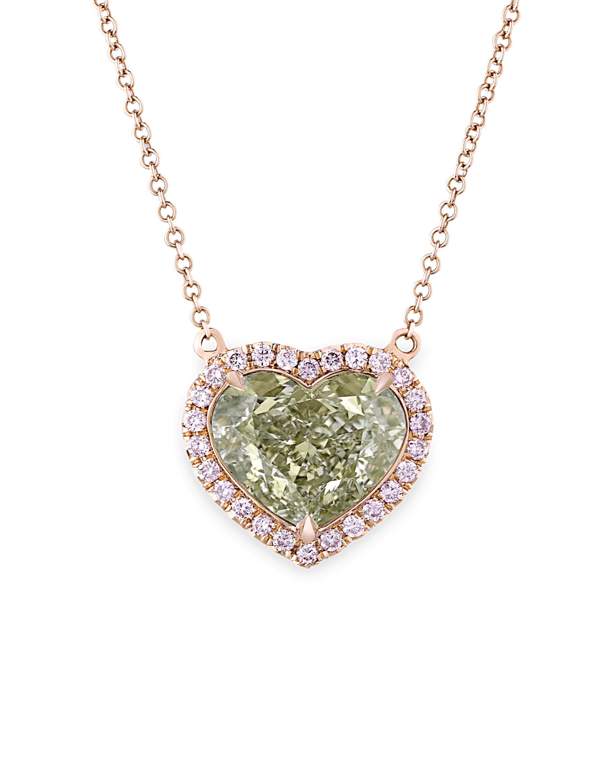 Chameleon Diamond Necklace, 4.41 Carats