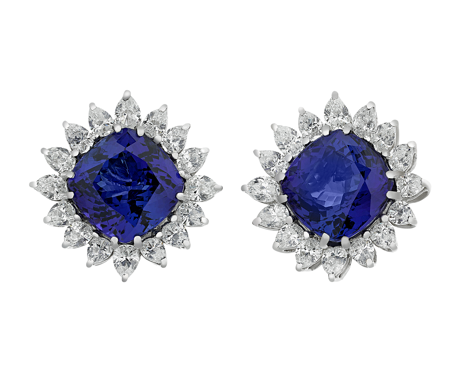 Tanzanite Earrings, 17.92 Carats