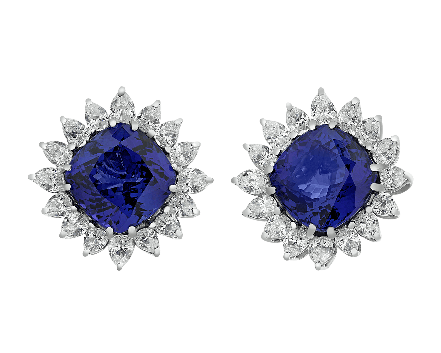 Tanzanite Earrings, 17.92 Carats