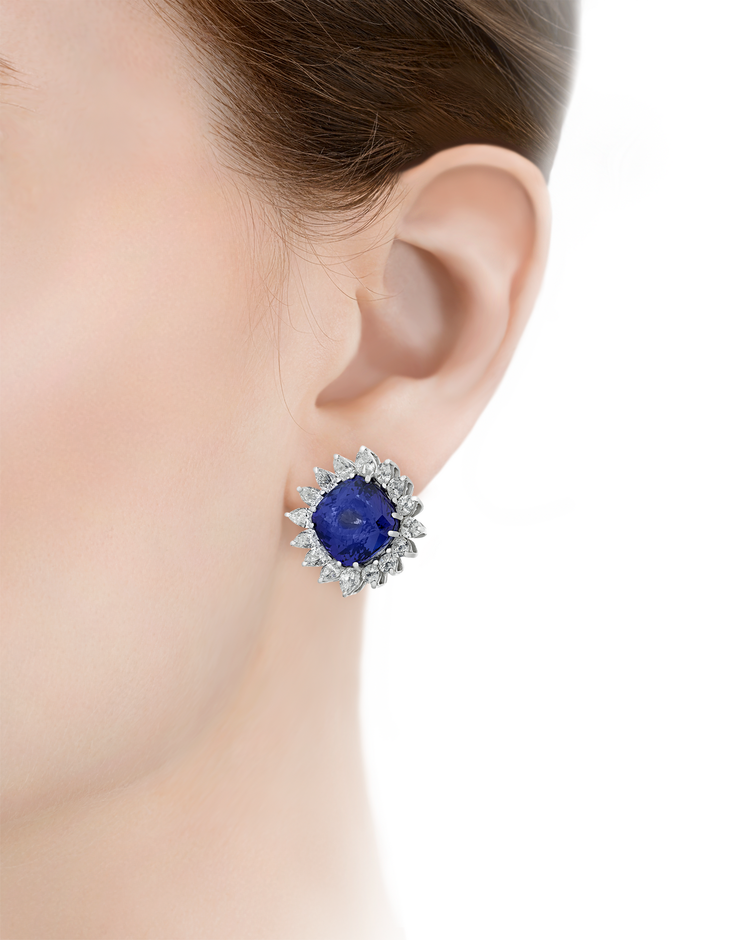 Tanzanite Earrings, 17.92 Carats