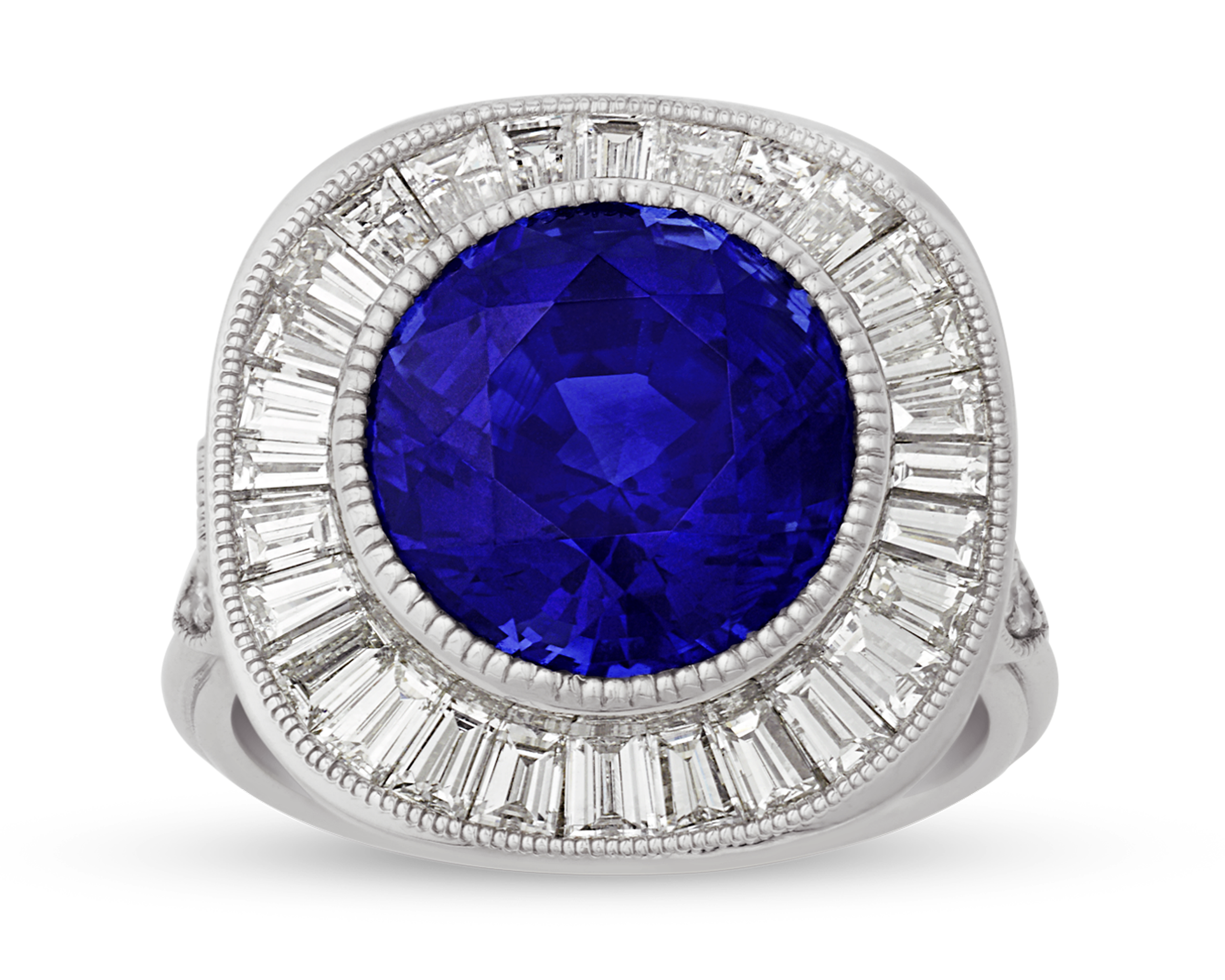 Ceylon Sapphire Ring, 7.10 Carats