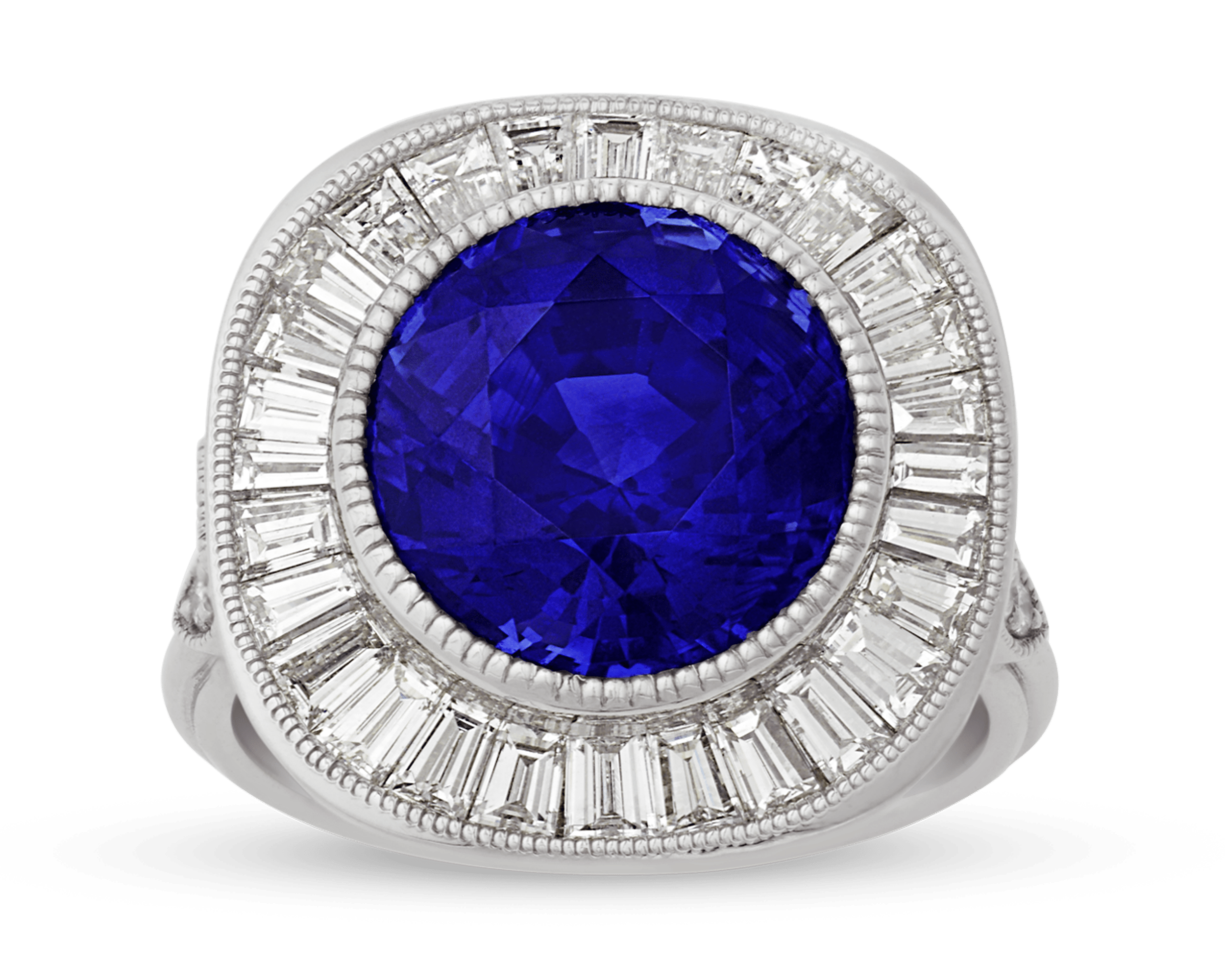 Ceylon Sapphire Ring, 7.10 Carats